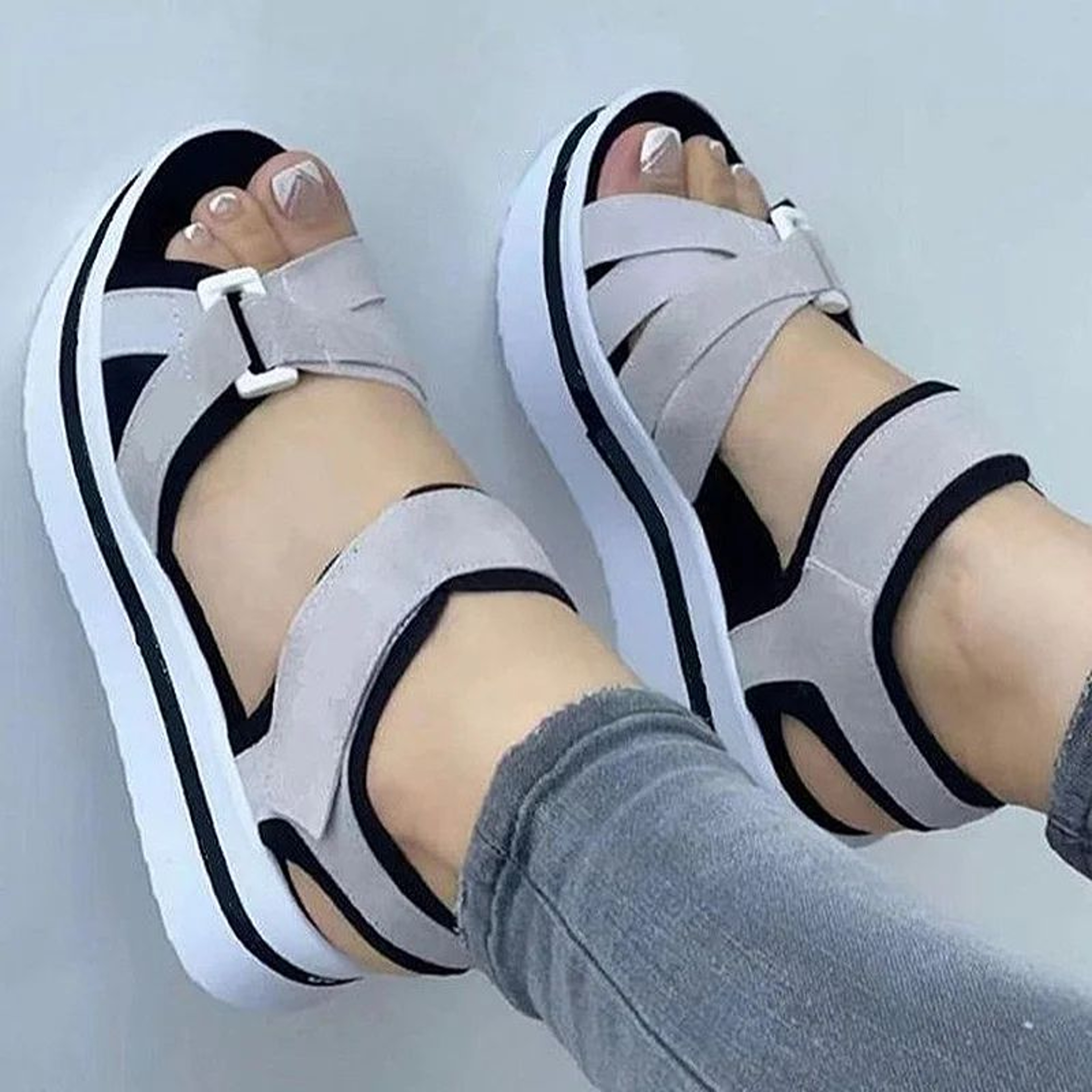 Outdoor Womens Sandals Summer Footwear Fashion Wedge Shoes Light Huaraches 9