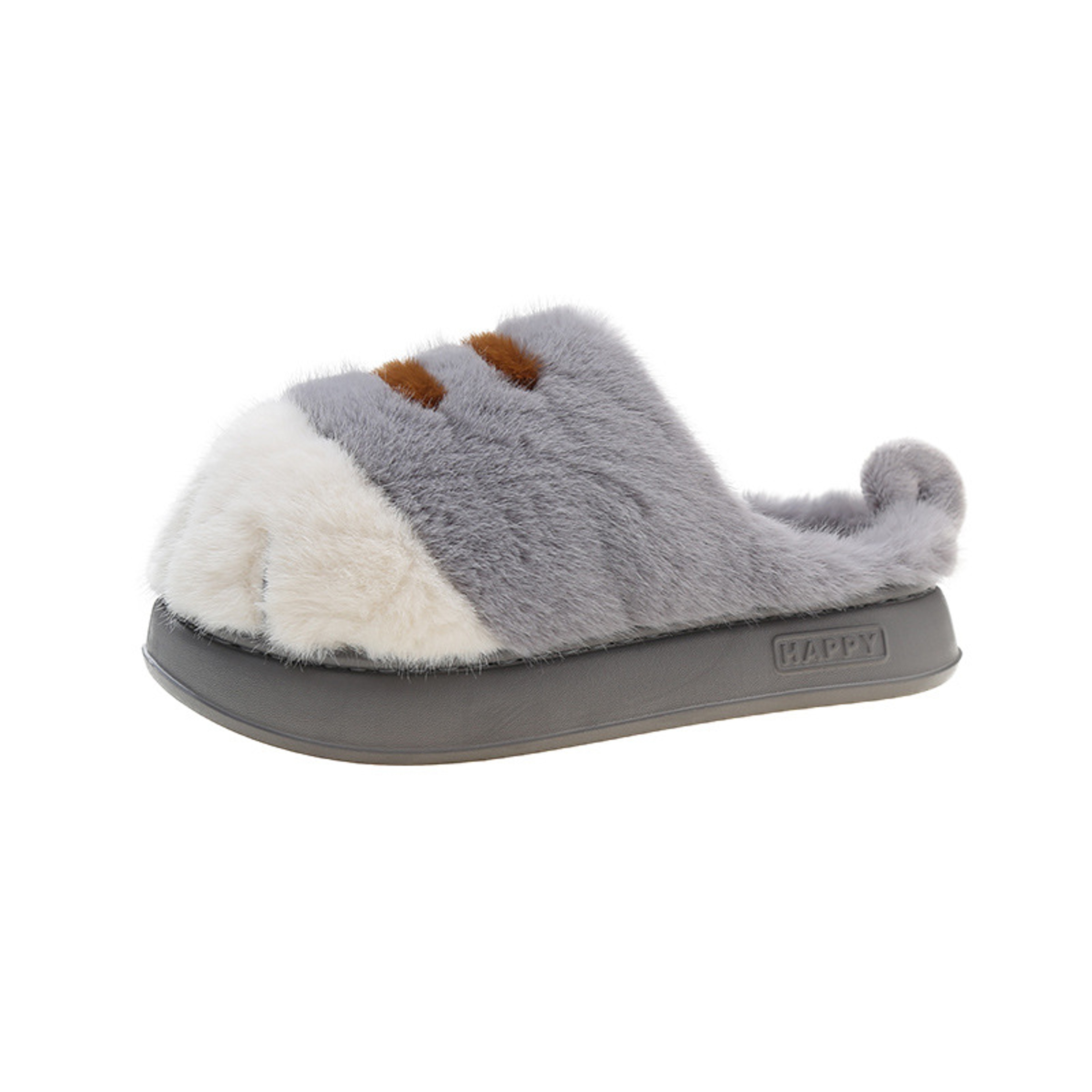 Womens Adorable Kitty Claw Slippers Warm Furry Mules NonSlip Fluffy Slides Cat Outdoor Fashion Home 8