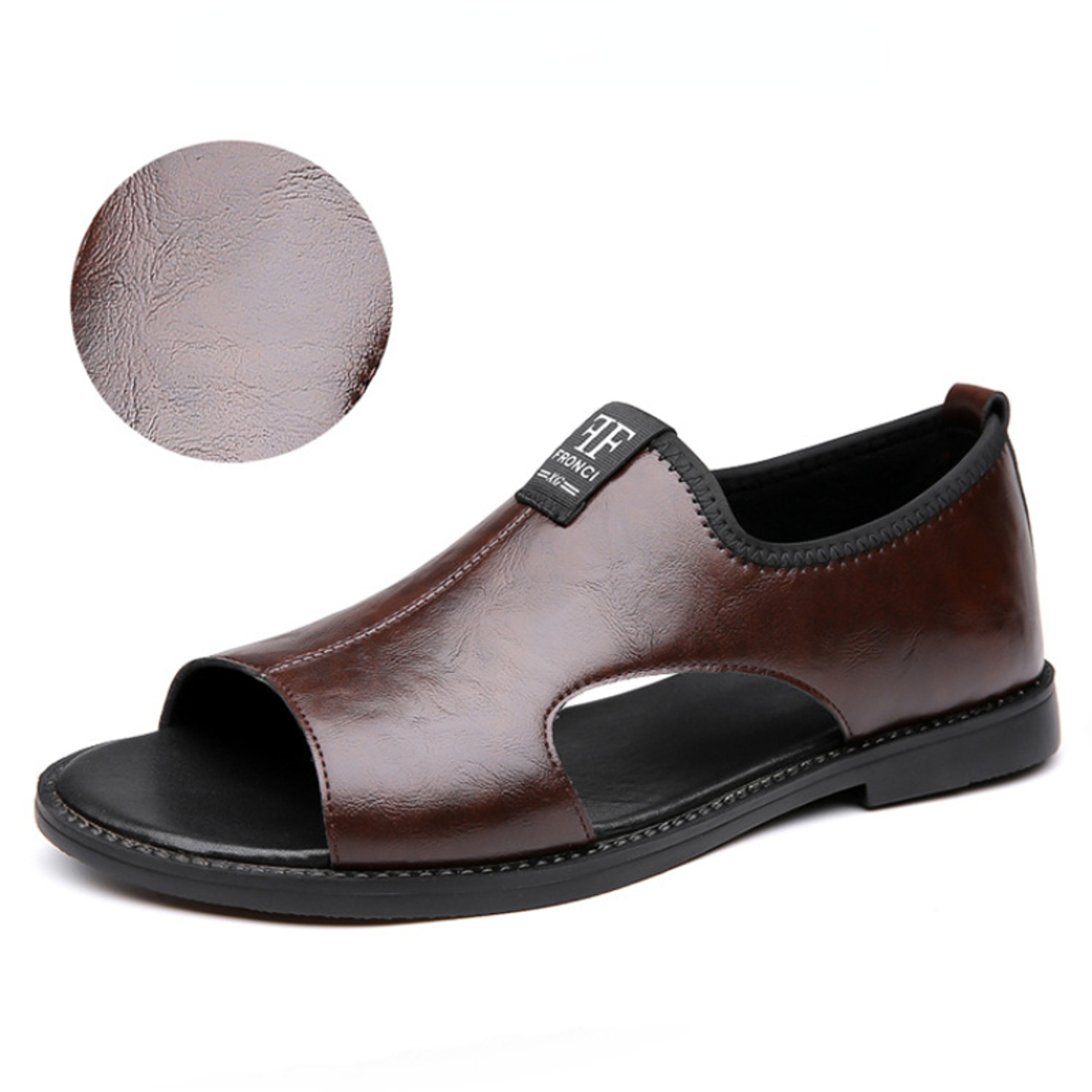 High Quality Leather Sandals for Men Comfortable Casual Slippers – view 6