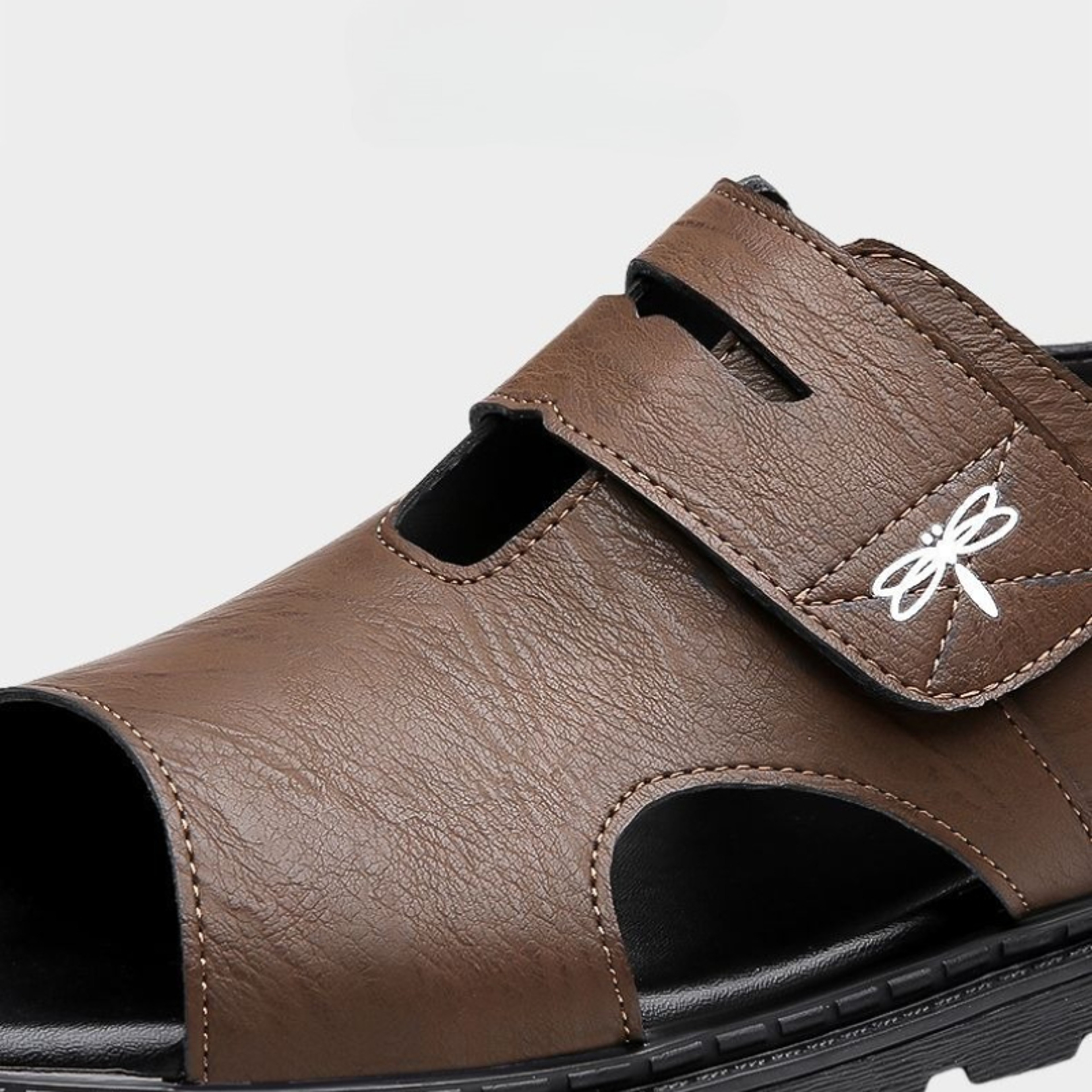 New Roman Sandals for Men, Comfortable Leather Beach Shoes, Soft Bottom Casual Shoes for Men – view 5