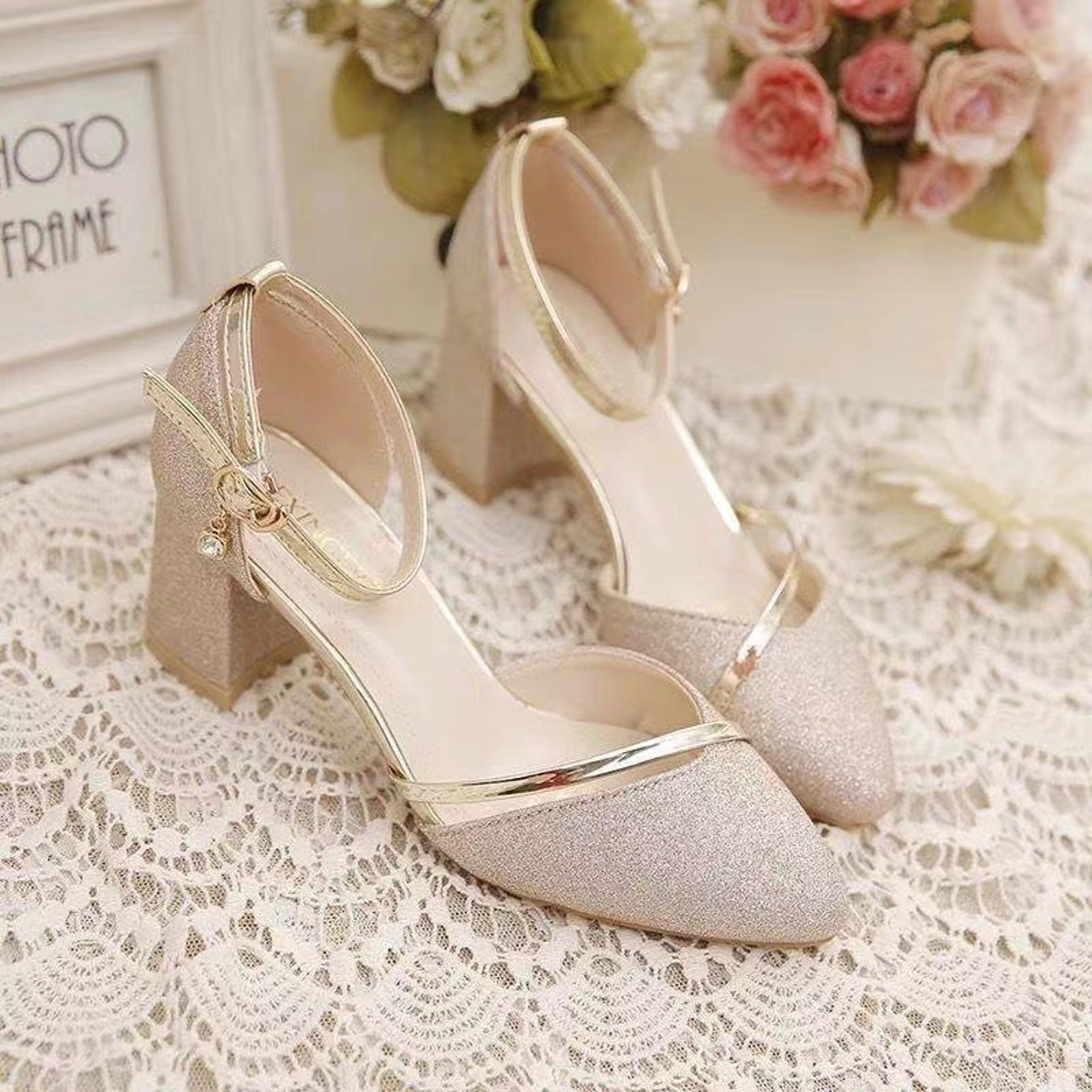 Sexy Sequins Women Shoes Golden Party Night Club Pumps Womens High Heels Fashion High Quality Women 0