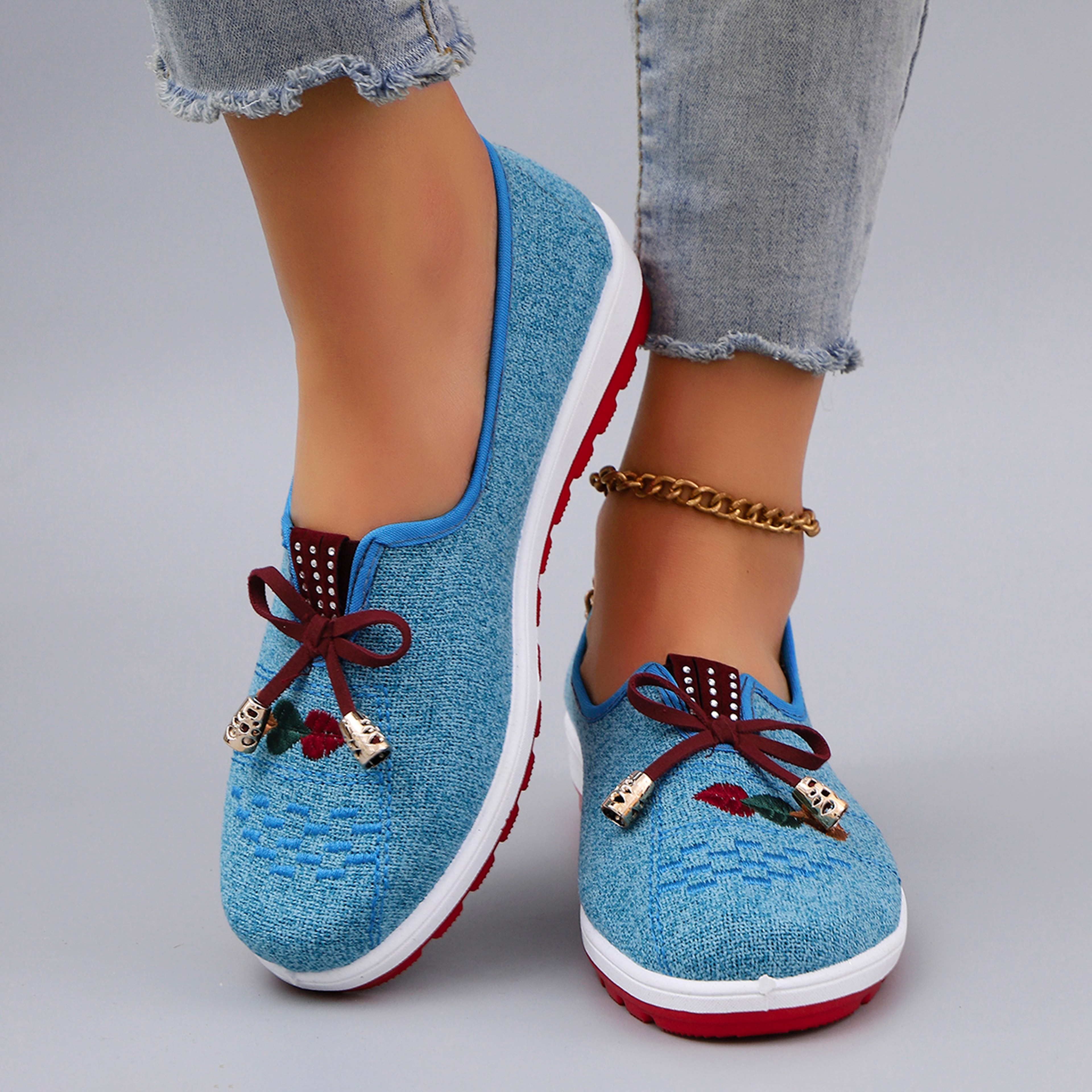 Breathable Mesh Flat Shoes For Women Casual Sneakers Clearance Shoes 6