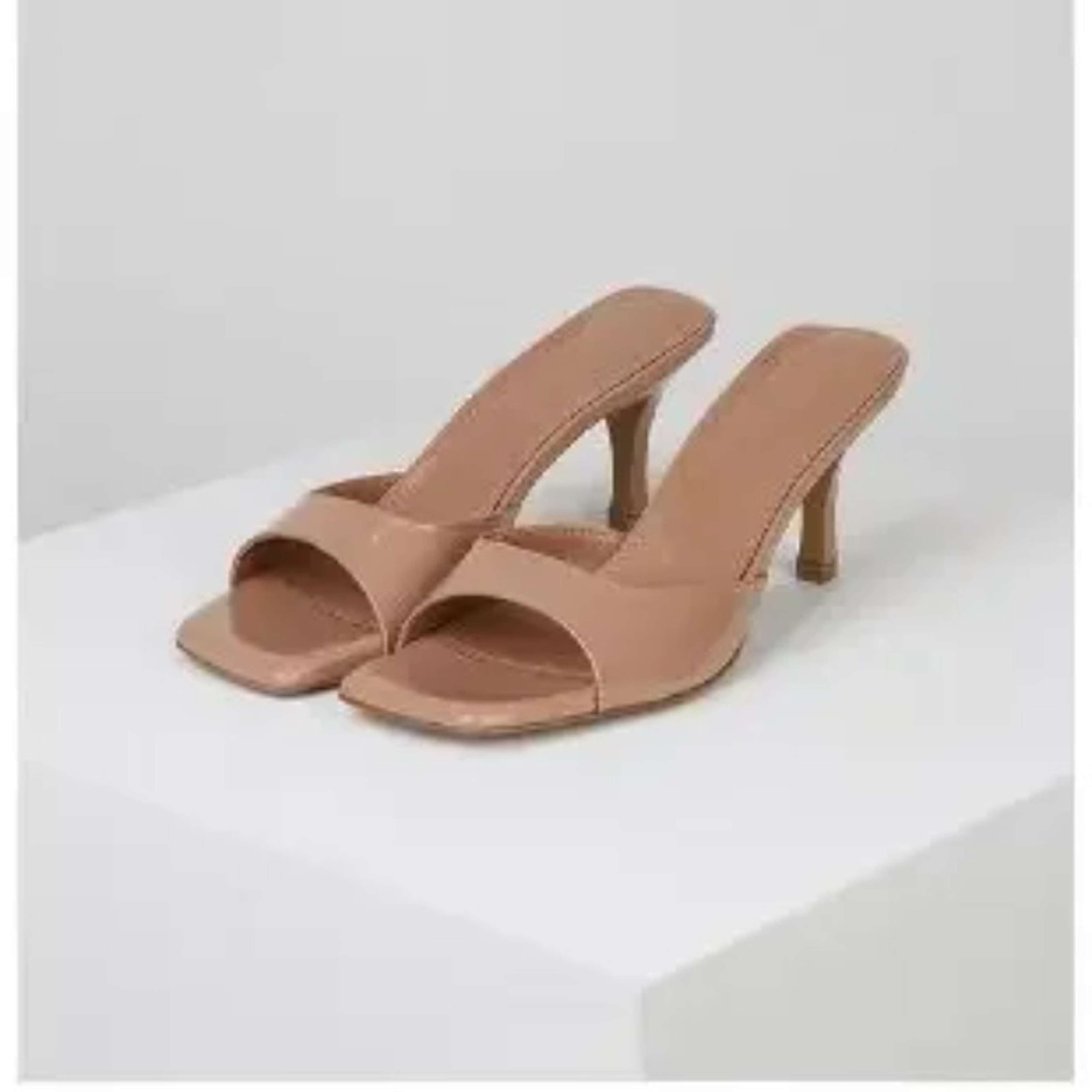 New Summer Slippers For Women Sexy Square Toe Thin Heels Large Size Casual Heel Shoes 0