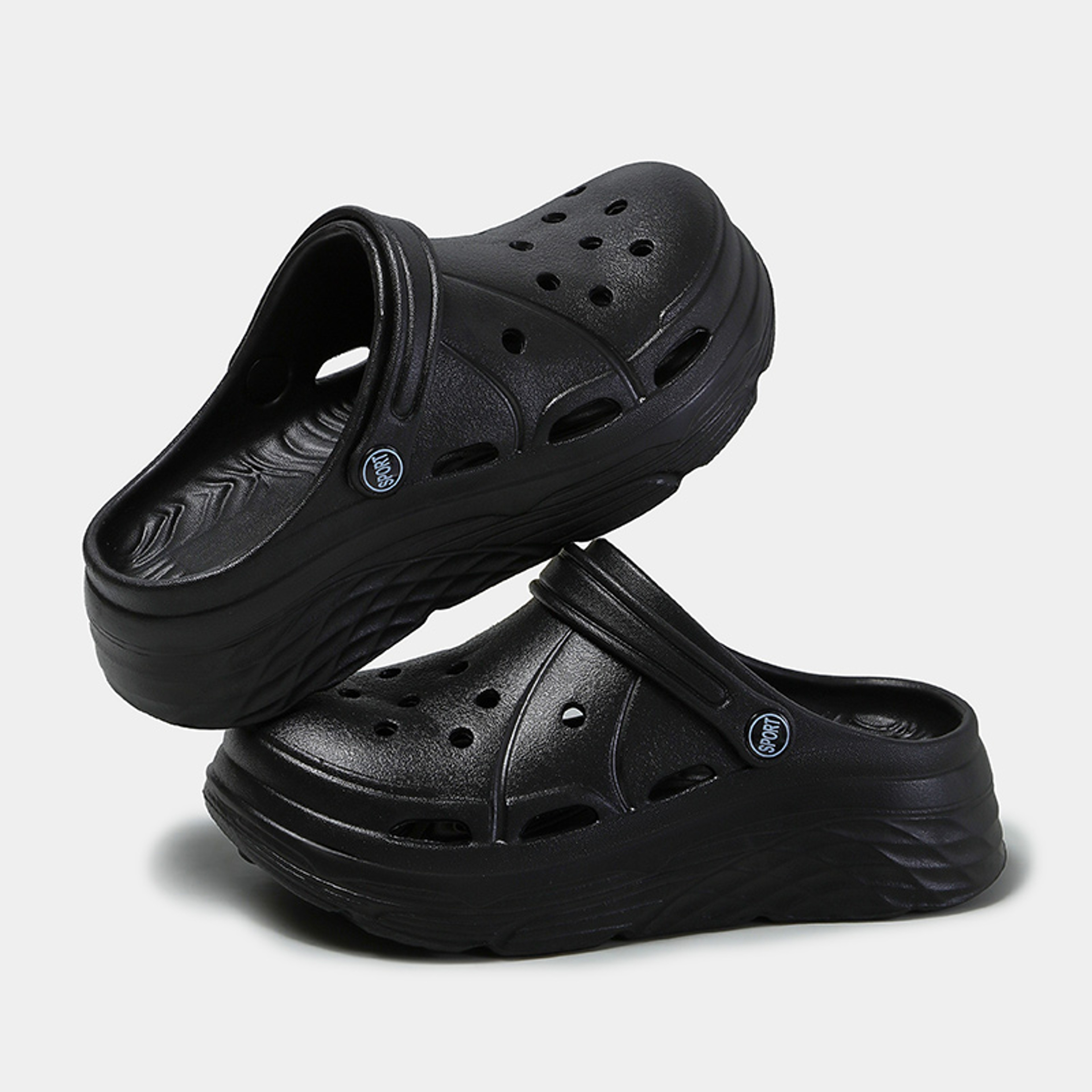 Womens Summer Platform Sandals Eva Clogs With Thick Sole Non Slip Beach Shoes For Women Hollow Out  8