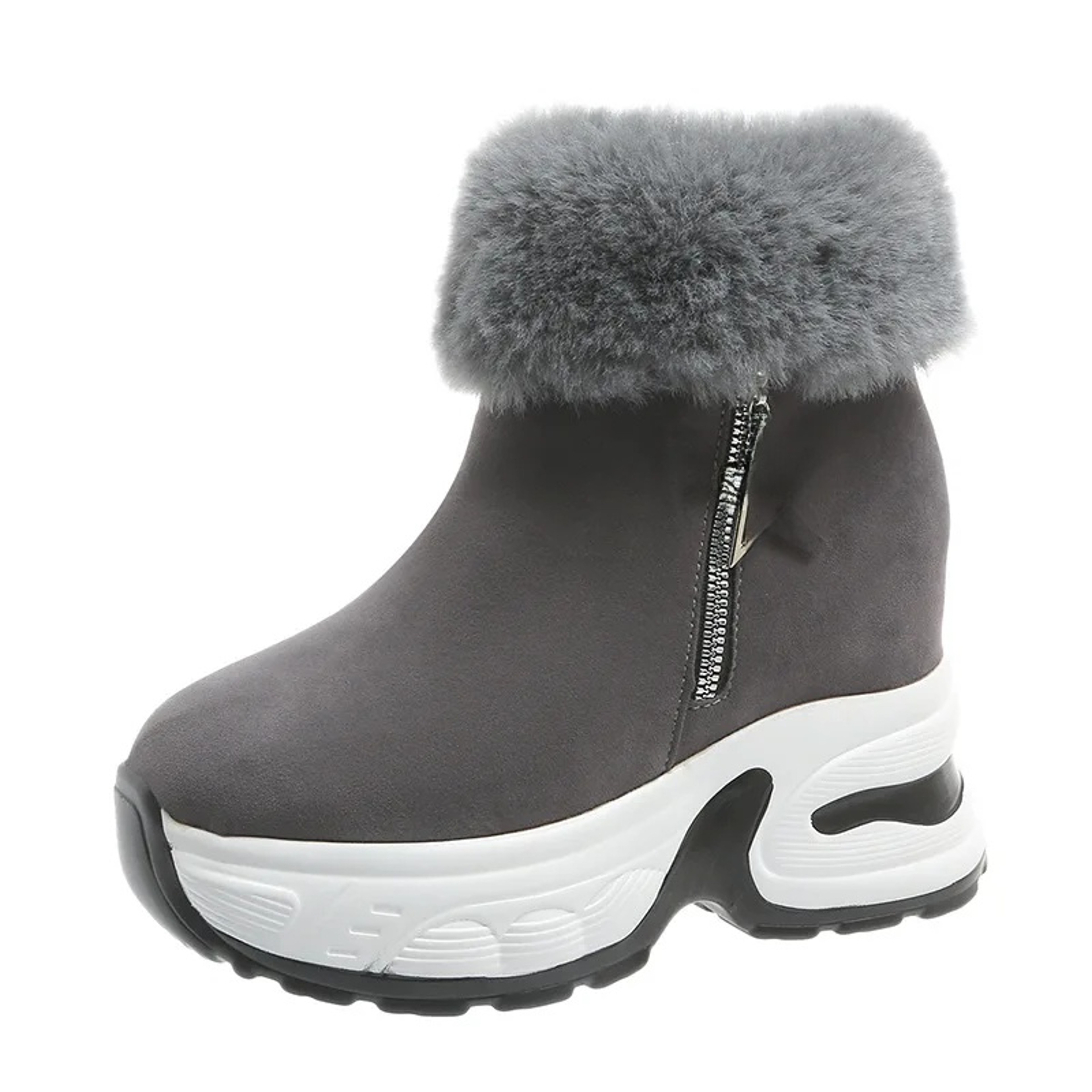 Winter Snow Boots Fleece Lined Warm Cotton Boots For Women Korean Style With Increased Inner Height – view 7