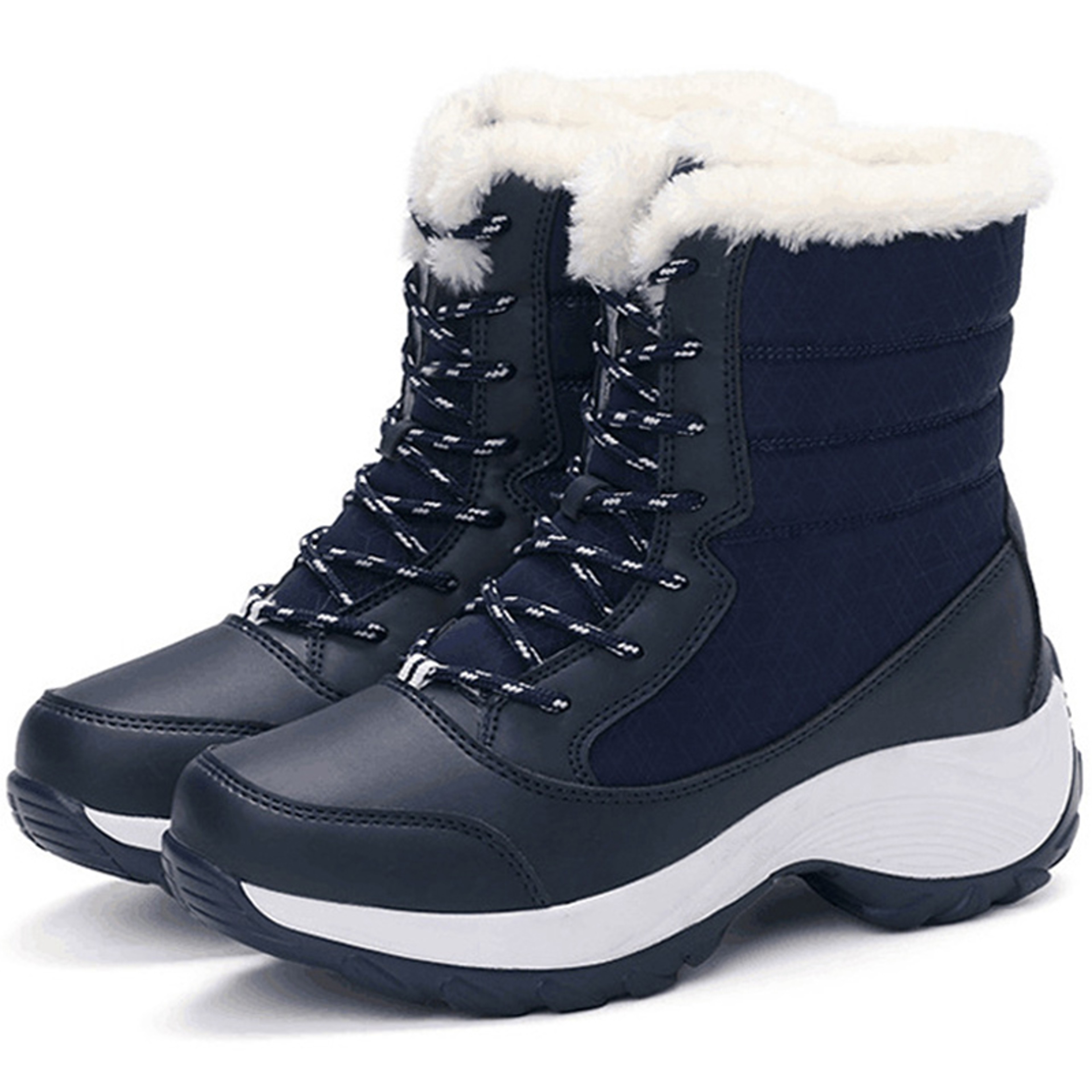 Winter Heels For Women Lightweight Ankle Boots Snow Platform Shoes For Women 0