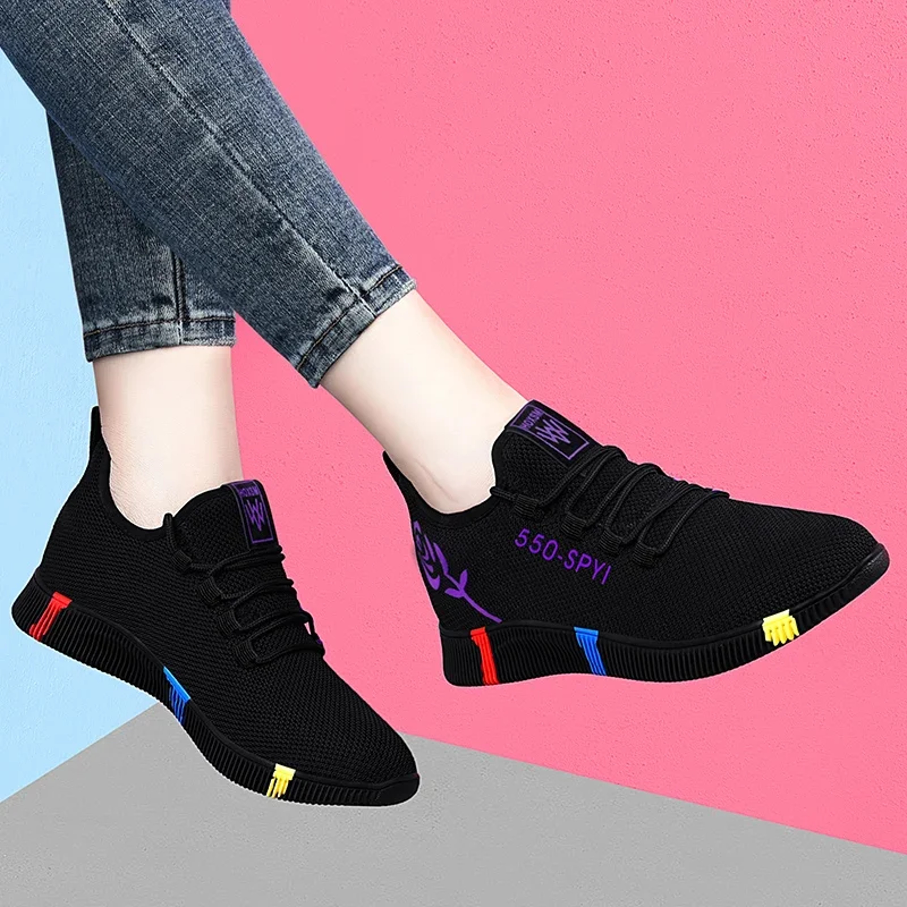 Women Air Mesh Tenis Feminino Shoes Vulcanized Platform Sneakers Casual Flats Lace Up Light Soft Ba 7