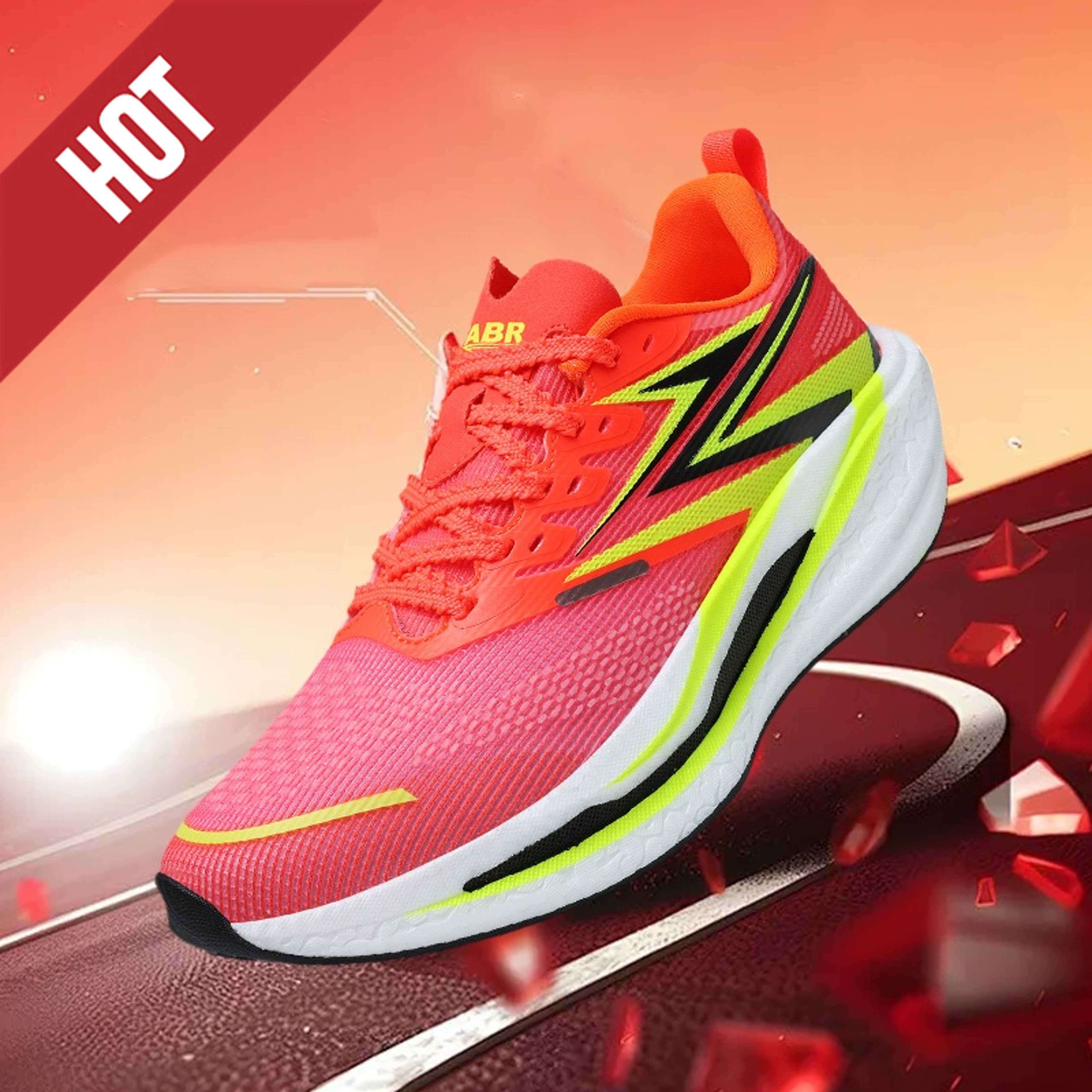 Breathable Running Shoes Comfortable Lightweight Sneakers For Men And Women Athletic Nonskid Carbon 1
