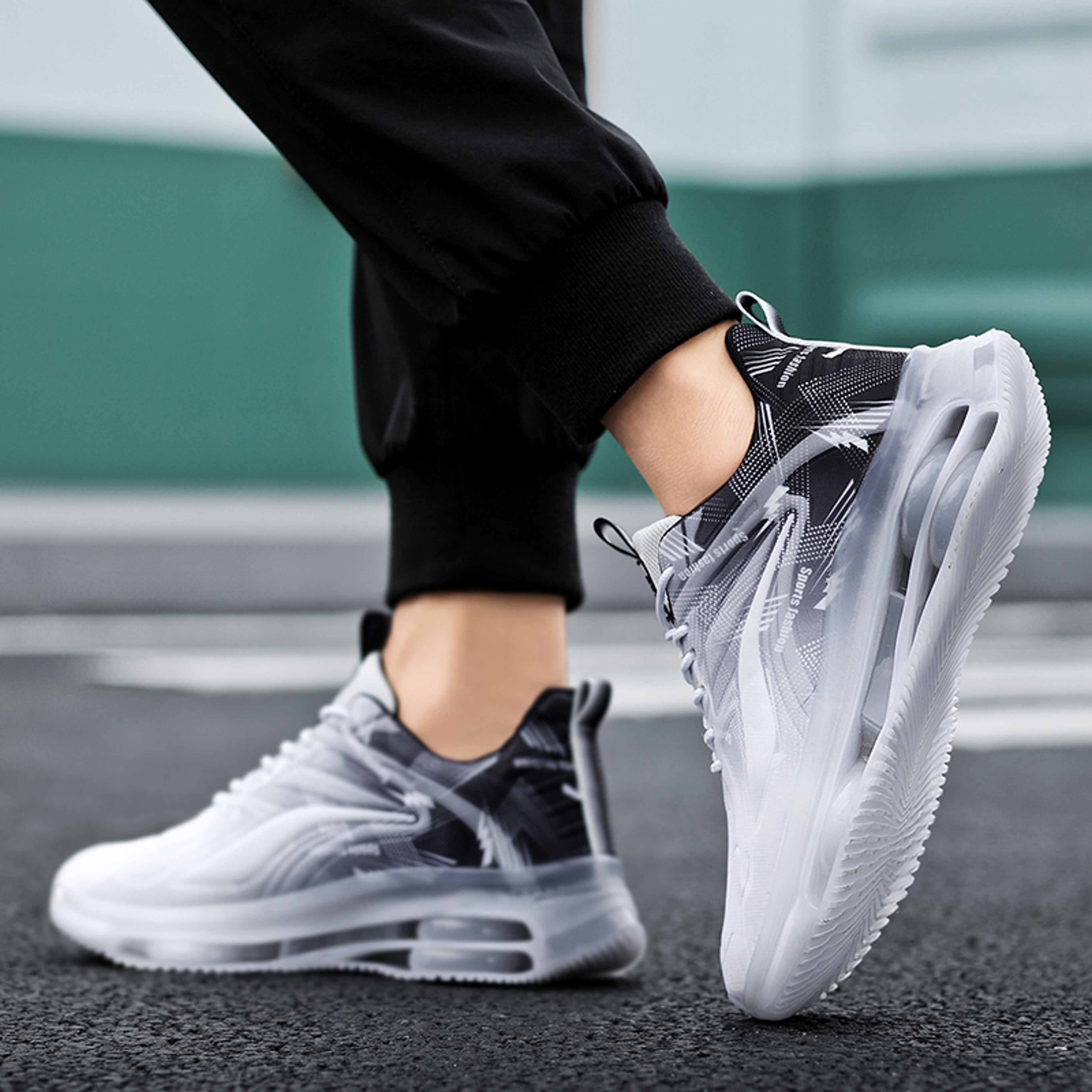Comfortable Mens Basketball Shoes With Air Cushions NonSlip ShockAbsorbing And Breathable For Activ 1