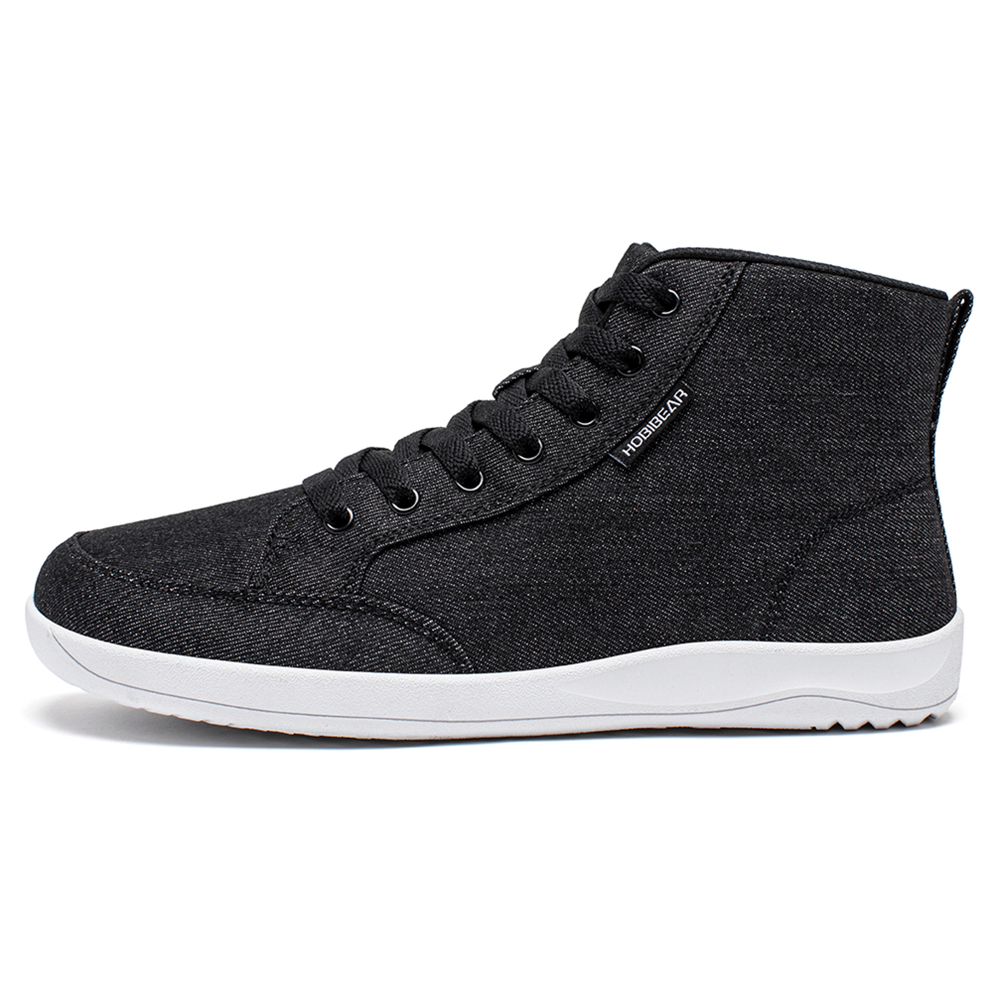 Unisex MidTop Canvas Sneakers Zero Drop Lace Up Outdoor Walking Shoes Wide Toe Box Barefoot Shoes 5
