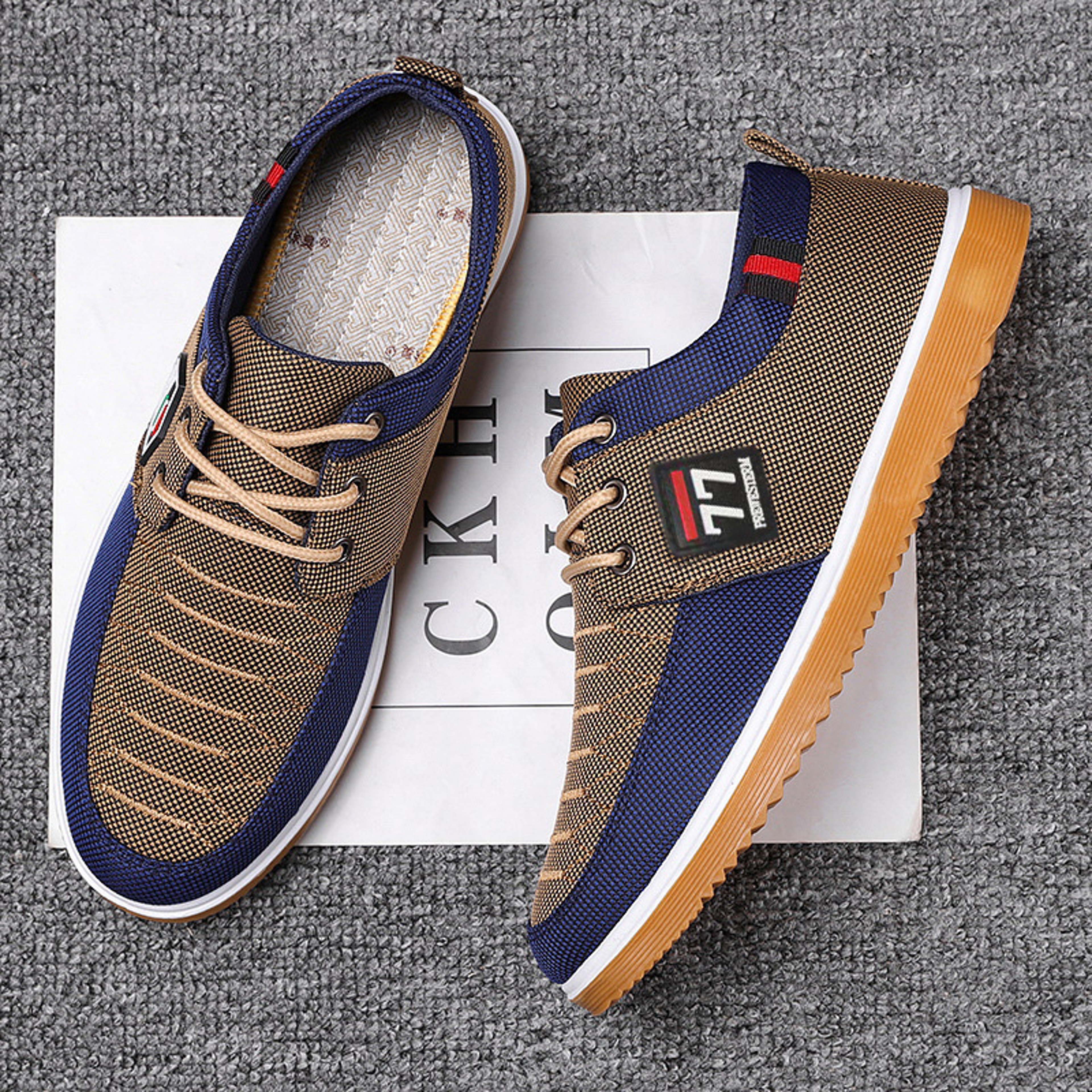 Fashionable and Comfortable Men's Knitted Sports Shoes Casual and Trendy Style – view 7