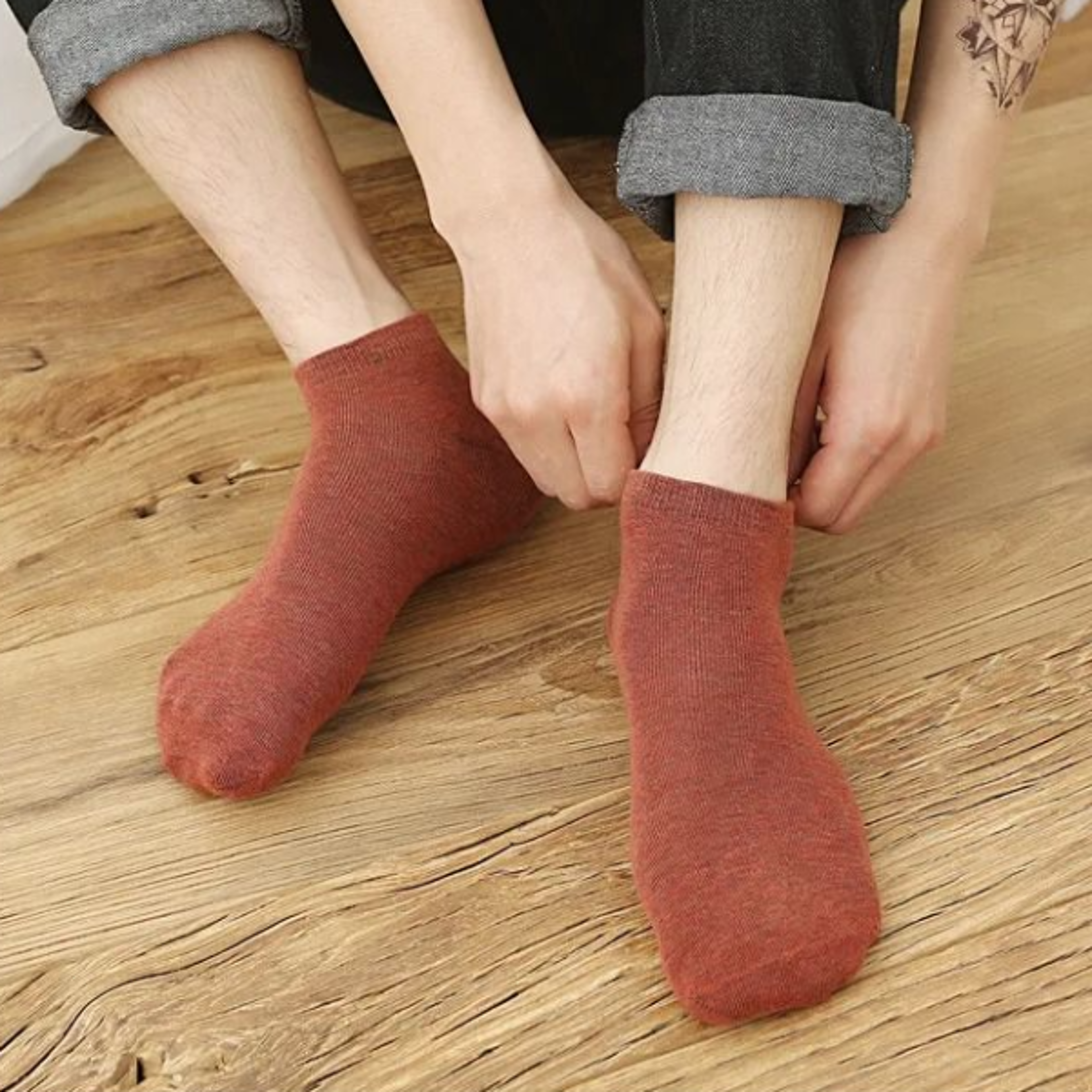 High Quality Cotton Men Socks Pack Lightweight Breathable Sock Set Durable Black Ankle Short Socks