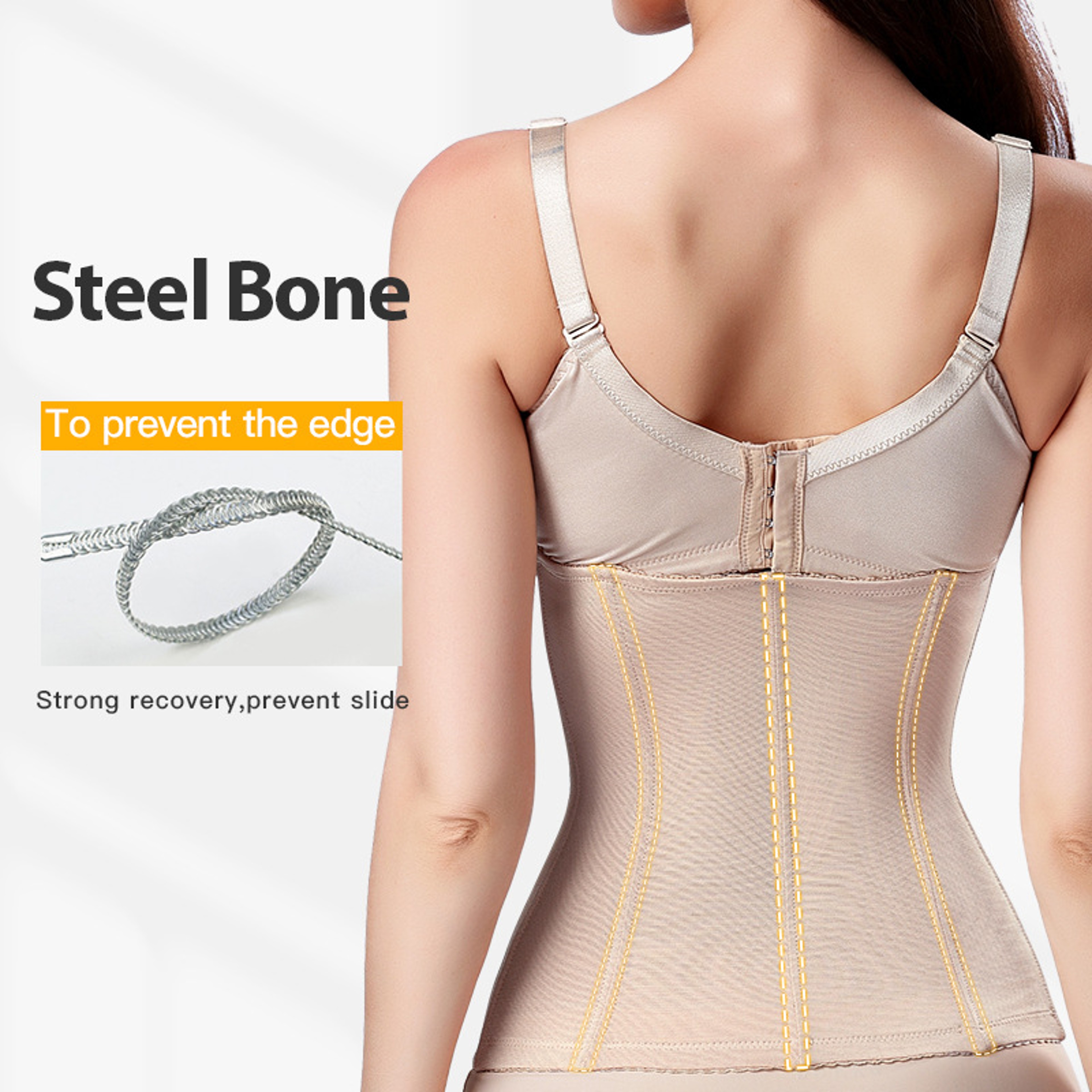Women Tummy Control Belly Cincher Slimming Waist Trainer Belt Body Shaper Fat Compression Strap Gir 3