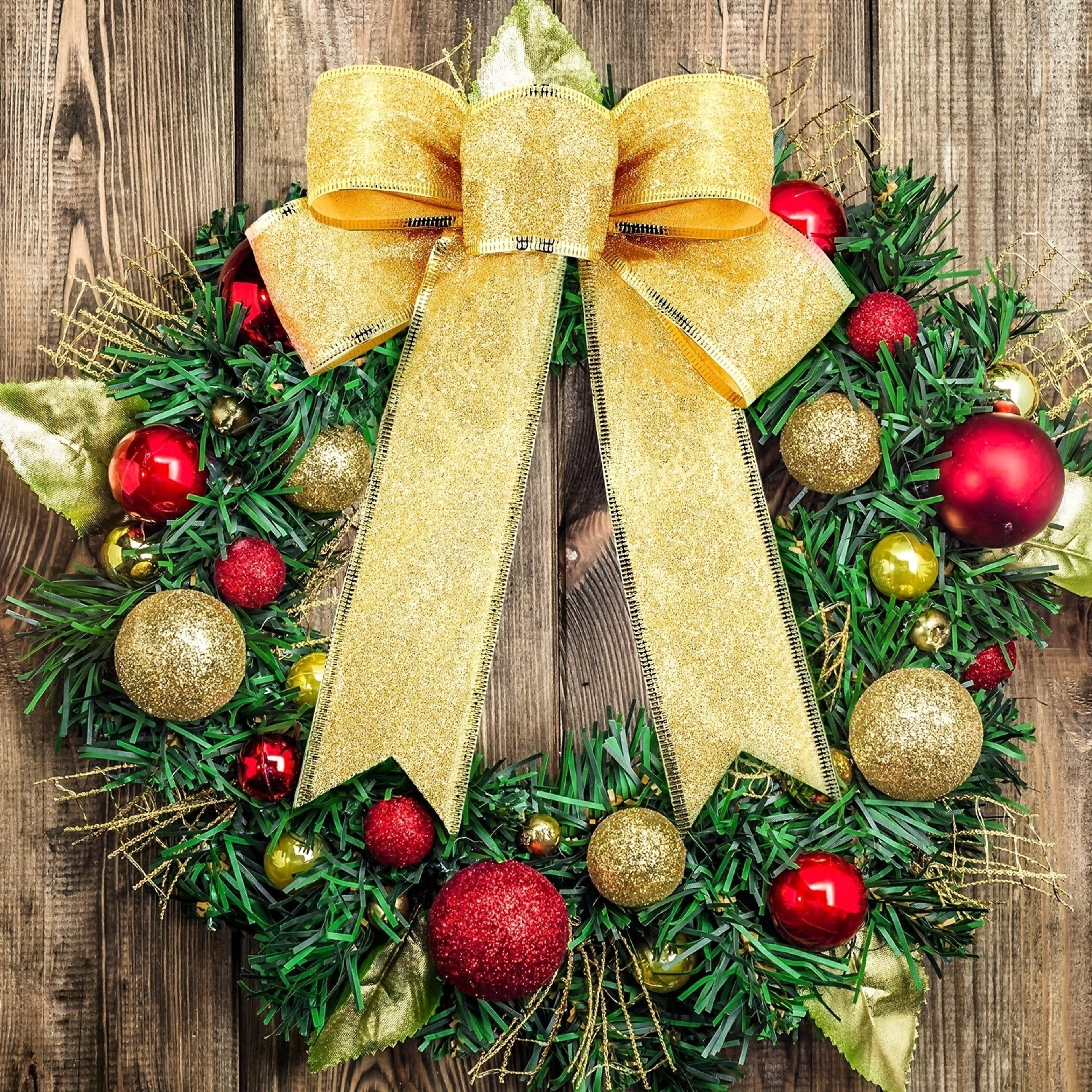 Ribbon Christmas Tree Pendant, Christmas Decoration Bow, Navidad New Year DIY Ornament, Handmade Design for Home Decor – view 2