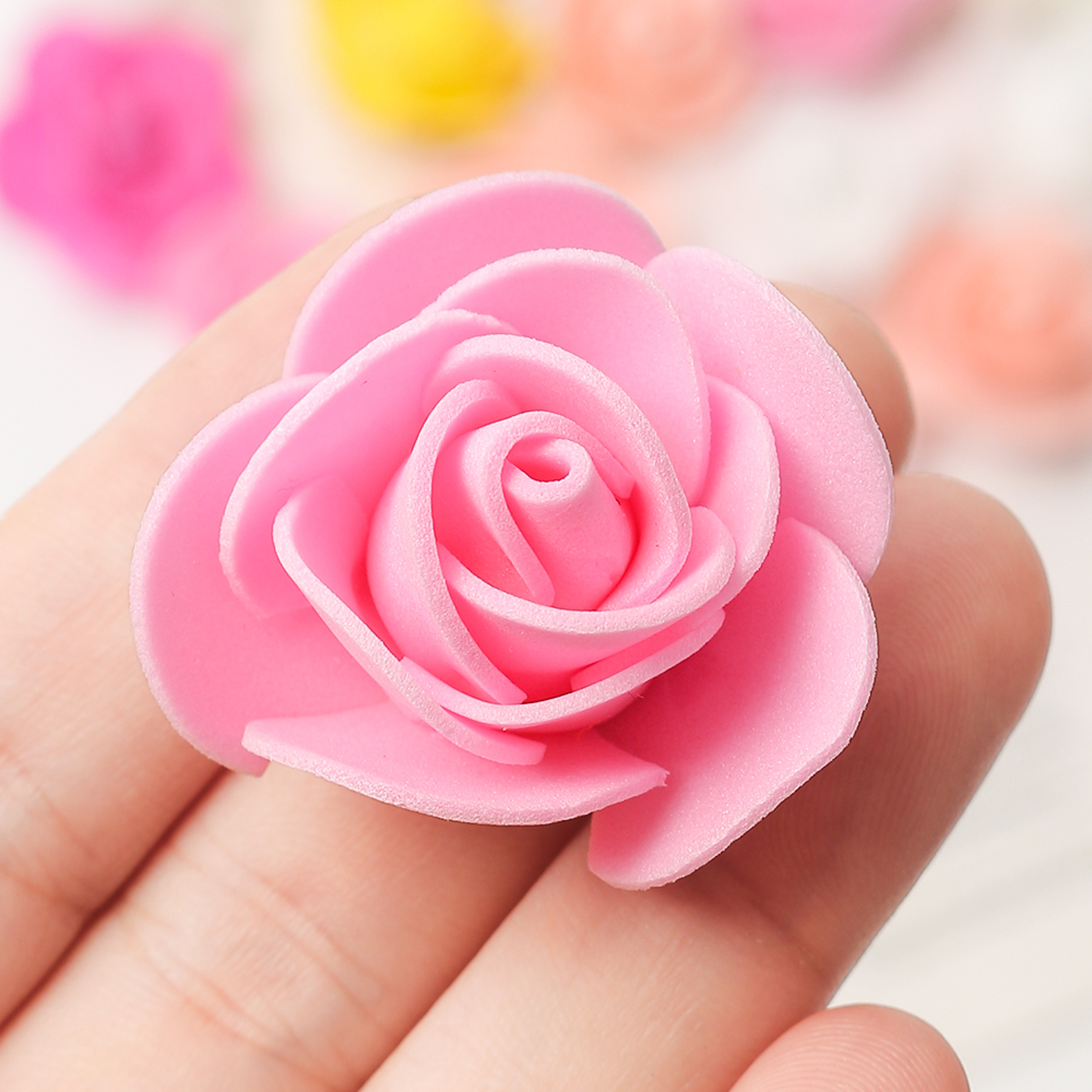 Artificial Rose Flowers Fake Flower Head For Home Room Decor Party Wedding Marriage Decoration Accessory – view 6