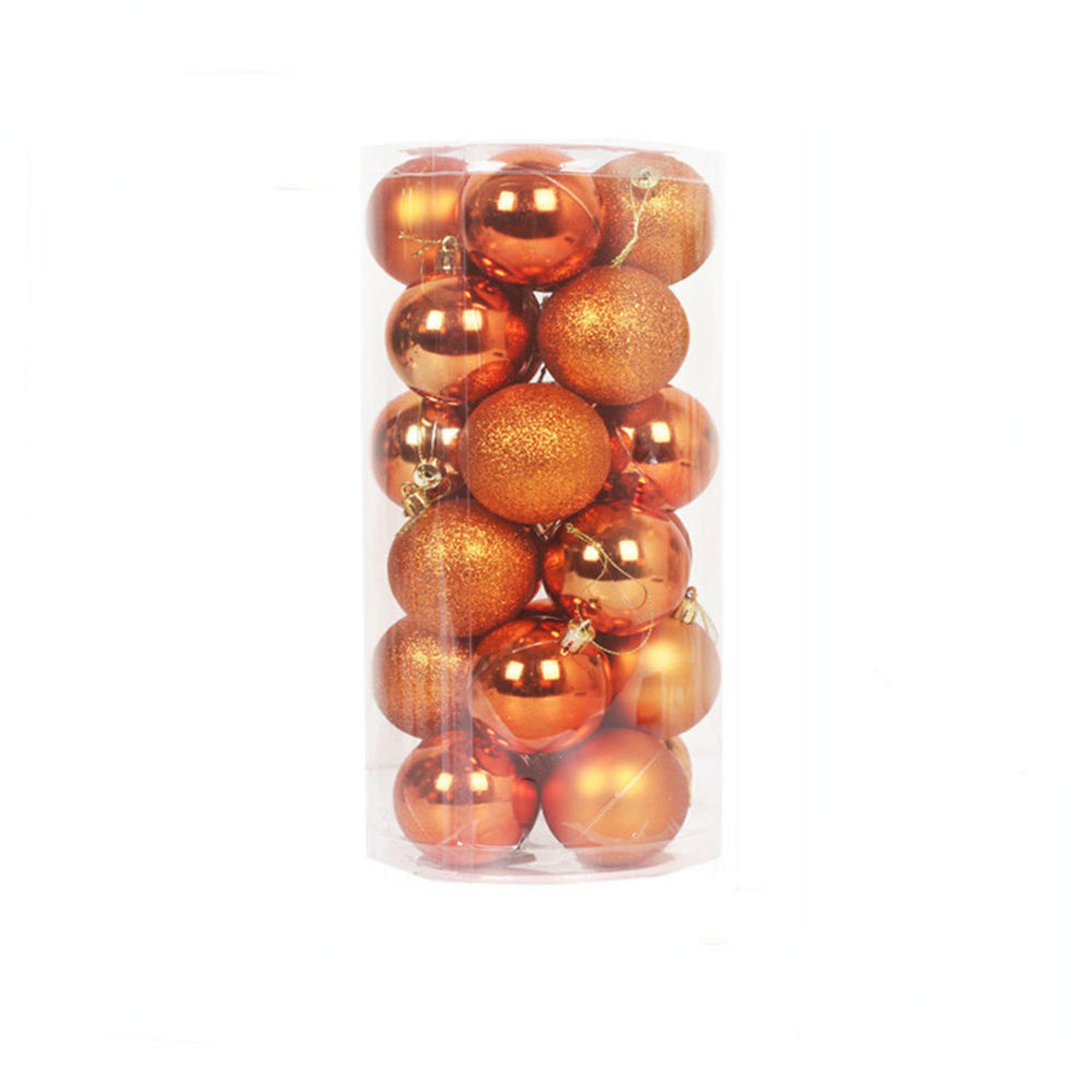 Mini Christmas Balls Ornaments, Flocked Christmas Balls, Christmas Tree Hanging Decor – view 21