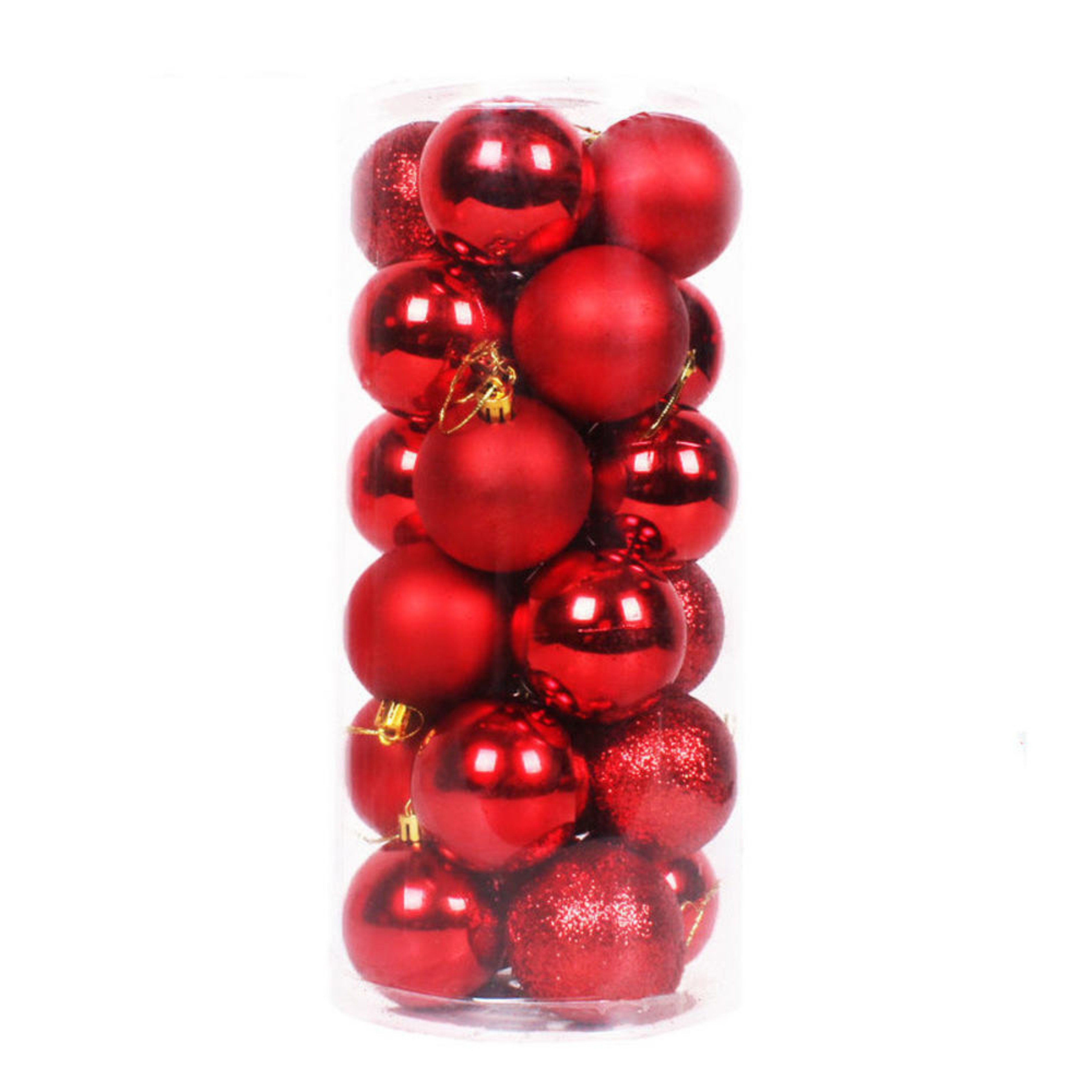 Mini Christmas Balls Ornaments, Flocked Christmas Balls, Christmas Tree Hanging Decor – view 27
