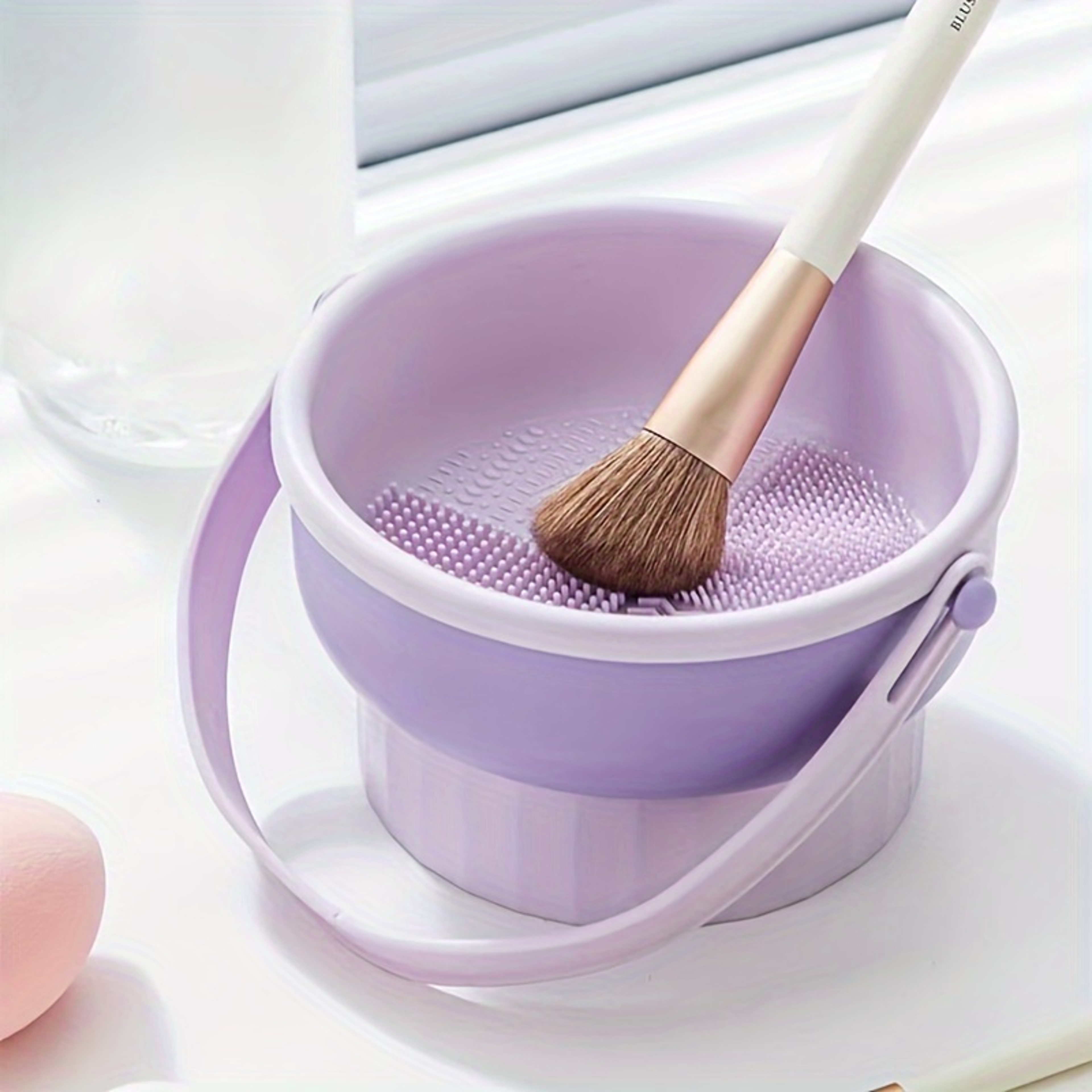 Silicone Makeup Brush Cleaner Mat, Drying Rack and Air Dry Tool, Cosmetic Brush Cleaning Beauty Organizer Kit – view 9