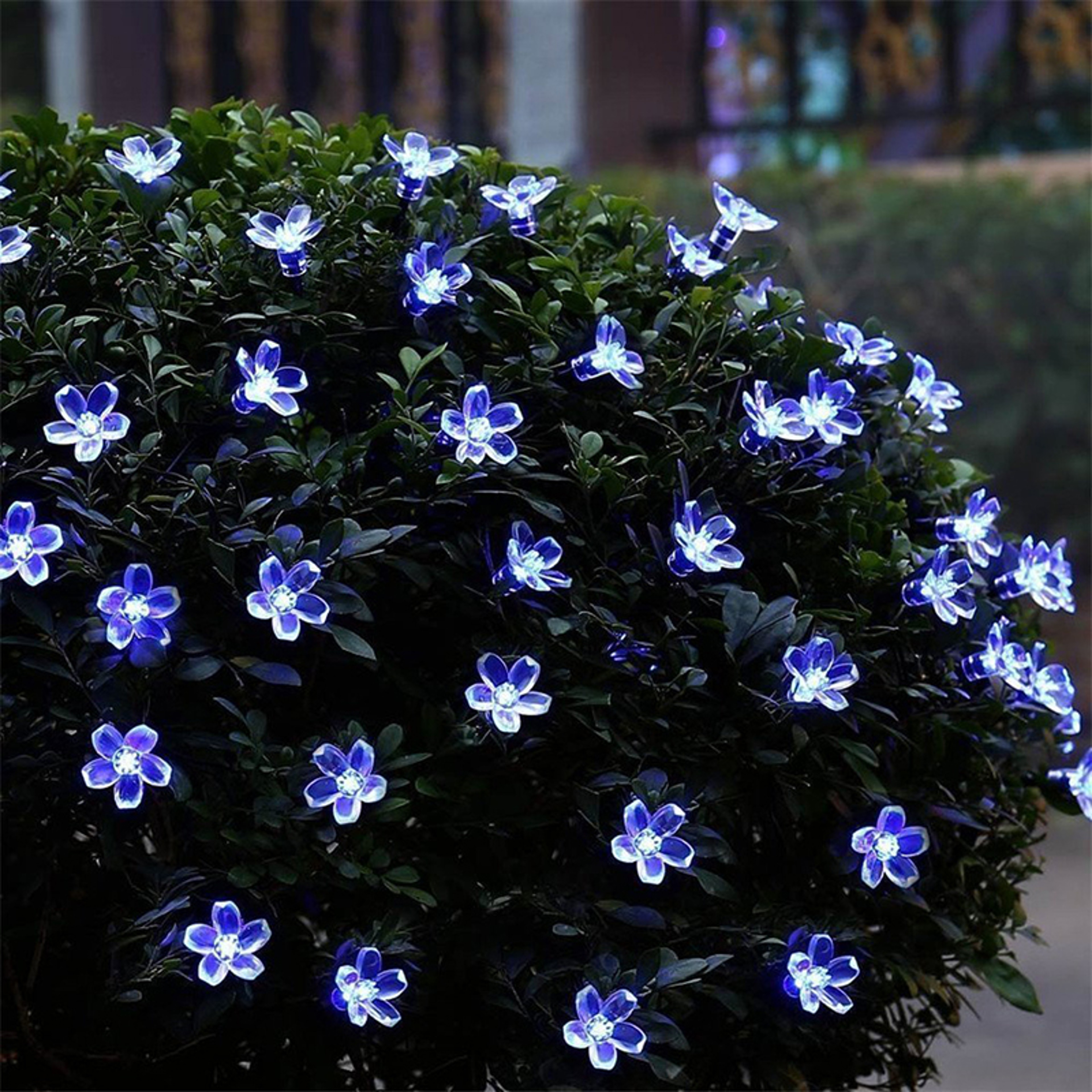 20LED Solar String Lights, Outdoor Waterproof Cherry Flower Lights, Battery Operated Garden Party Decoration – view 7