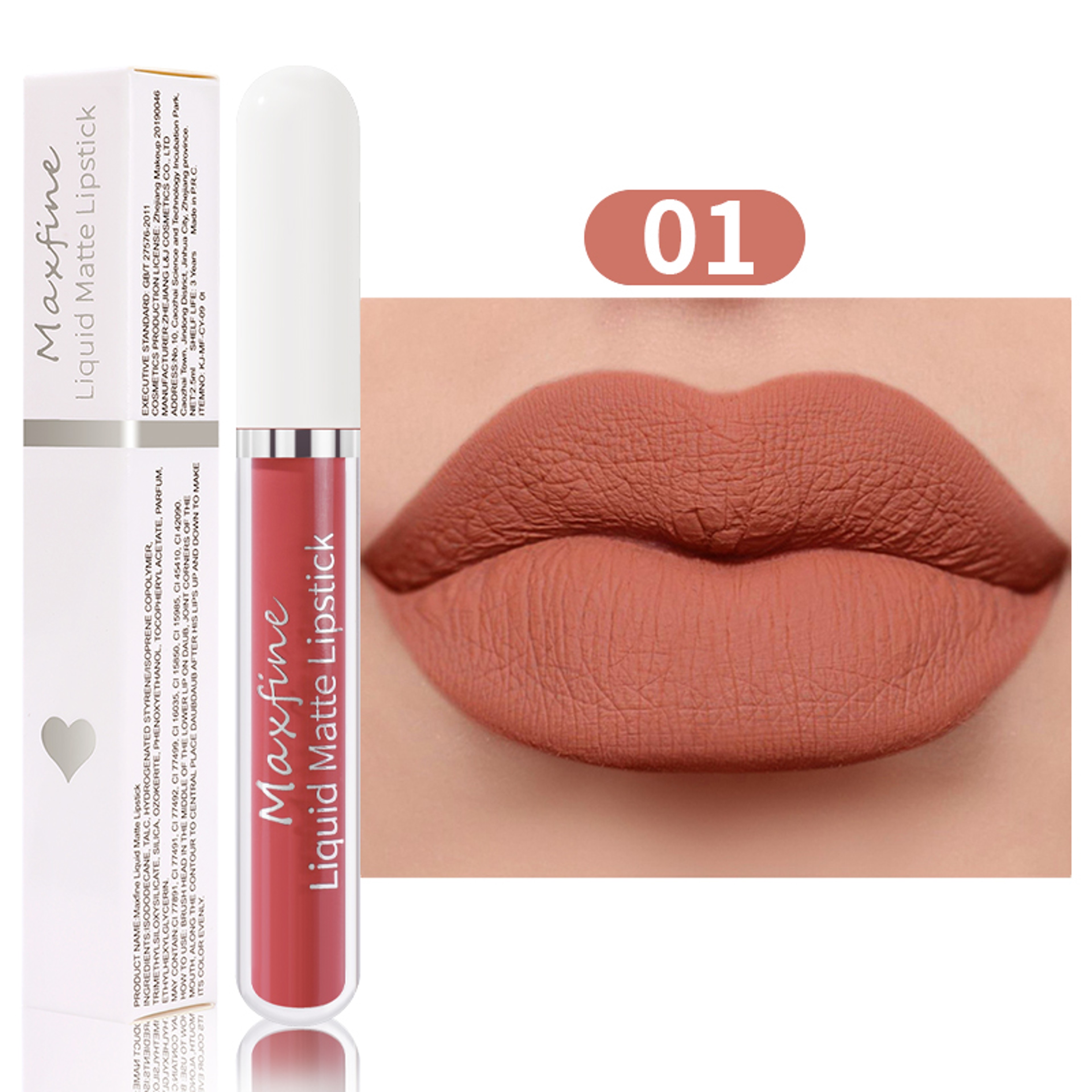 Sexy Velvet Lip Glaze Matte Liquid Lipstick Moisturizing Lipstick Long Lasting Waterproof 6