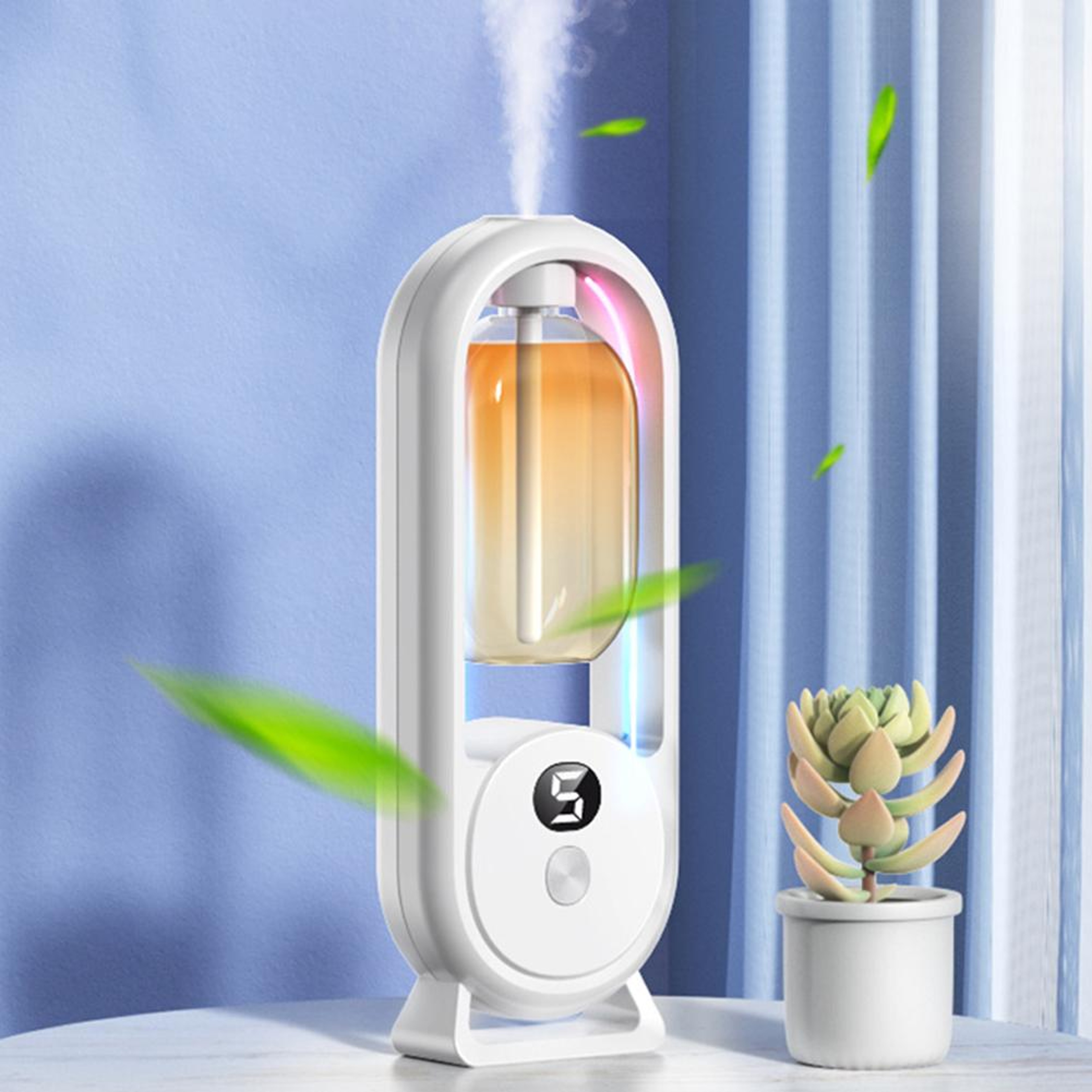 Rechargeable Portable Aroma Diffuser, Essential Oil Aromatherapy Machine, Timed Air Freshener, Odor Eliminator – view 2