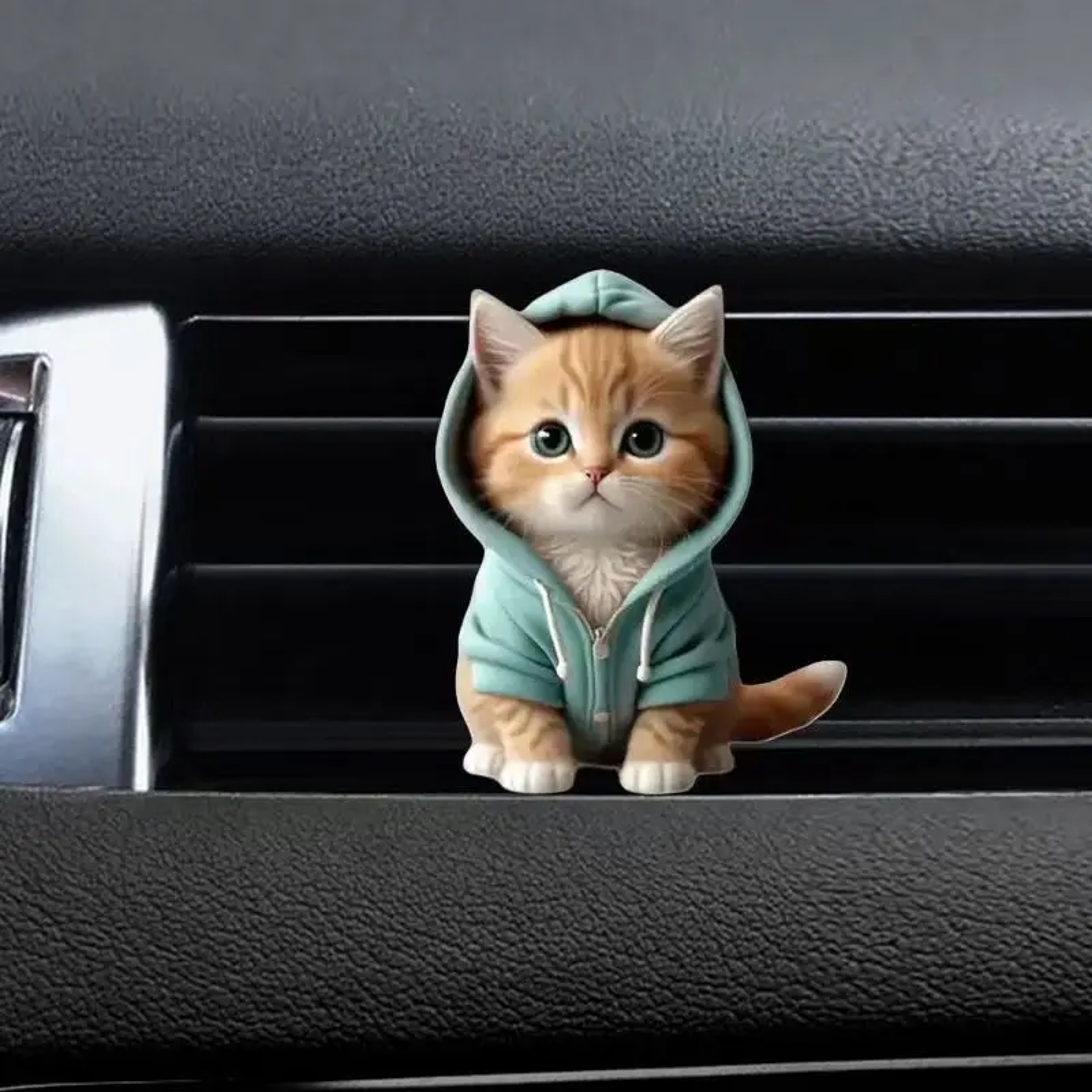 Cute Cat Acrylic Car Air Freshener Vent Clip with Long Lasting Fragrance – view 9