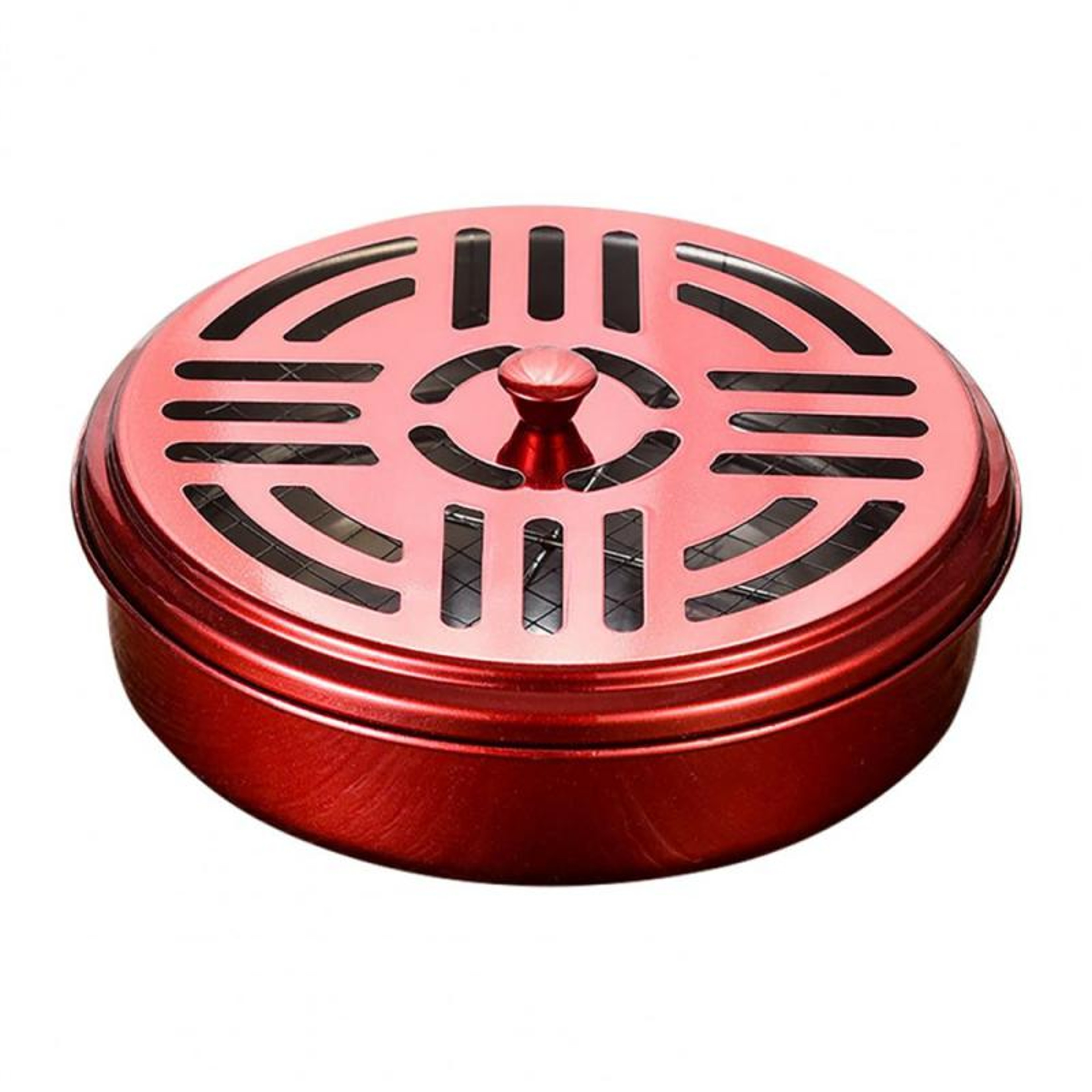Portable Stainless Steel Round Rack Plate, Modern Spiral Cover Mosquito Coil Holder Tray, Incense Insect Repellent – view 9