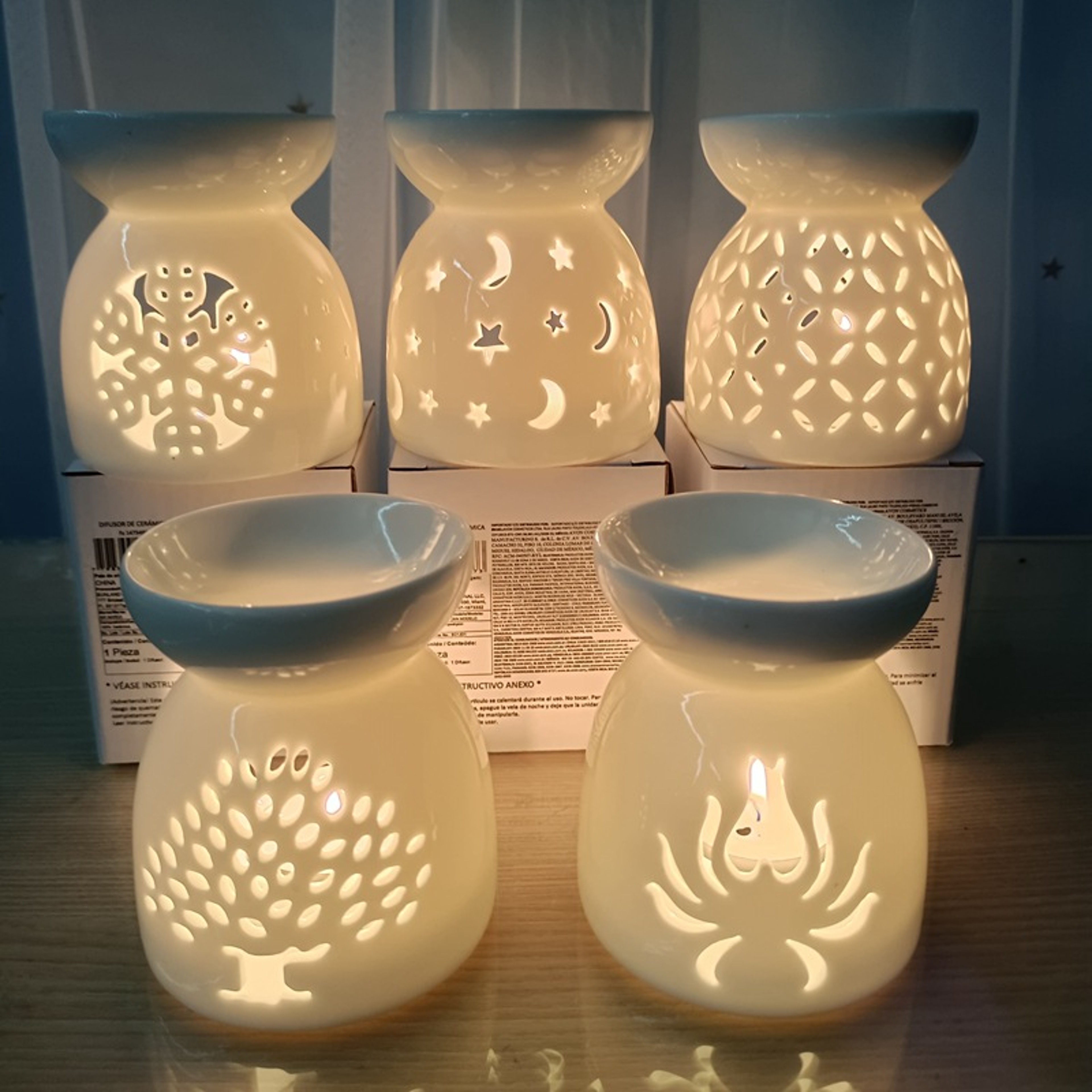 Household Ceramic Aromatherapy Stove, Incense Burner Holder, Wax Melt Candle Holder, Fragrance Diffuser for Living Room – view 3