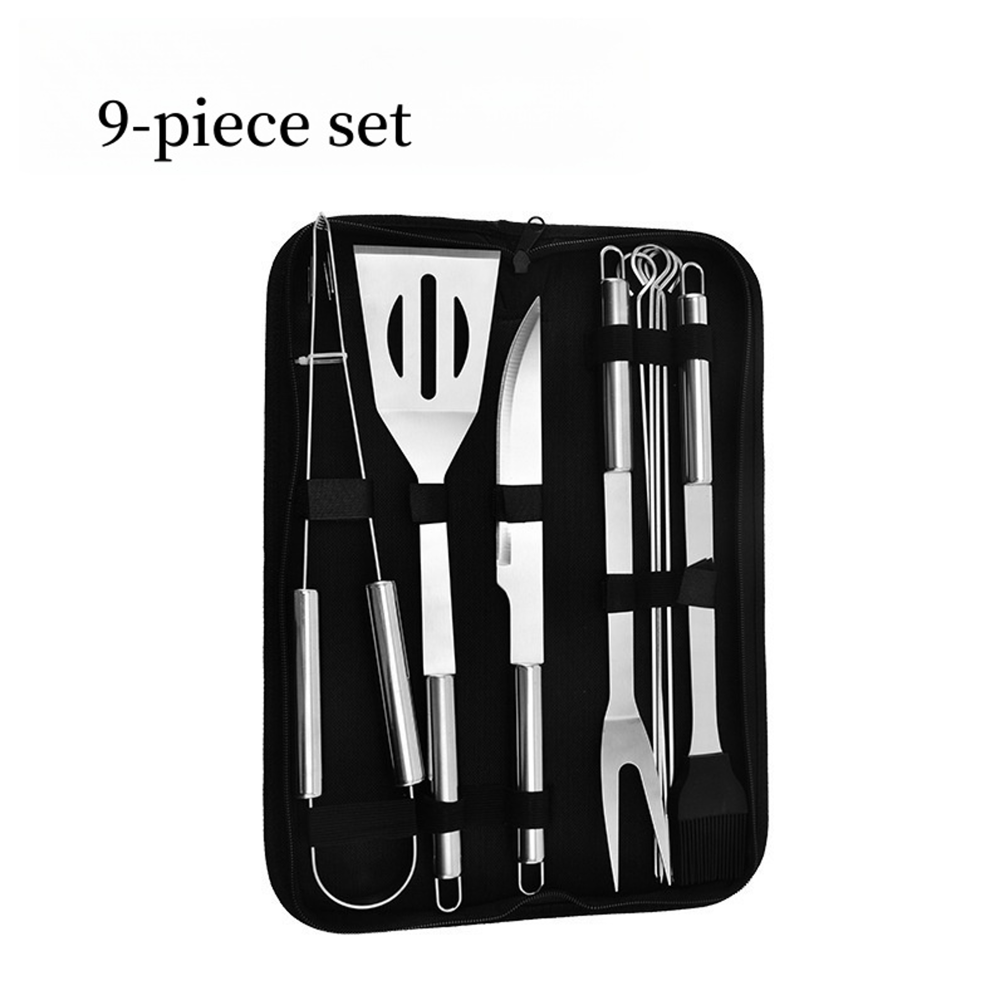 Stainless Steel Barbecue Set, Outdoor Grill Baking Tools, Portable Cloth Bag Oven Combination Tools – view 8