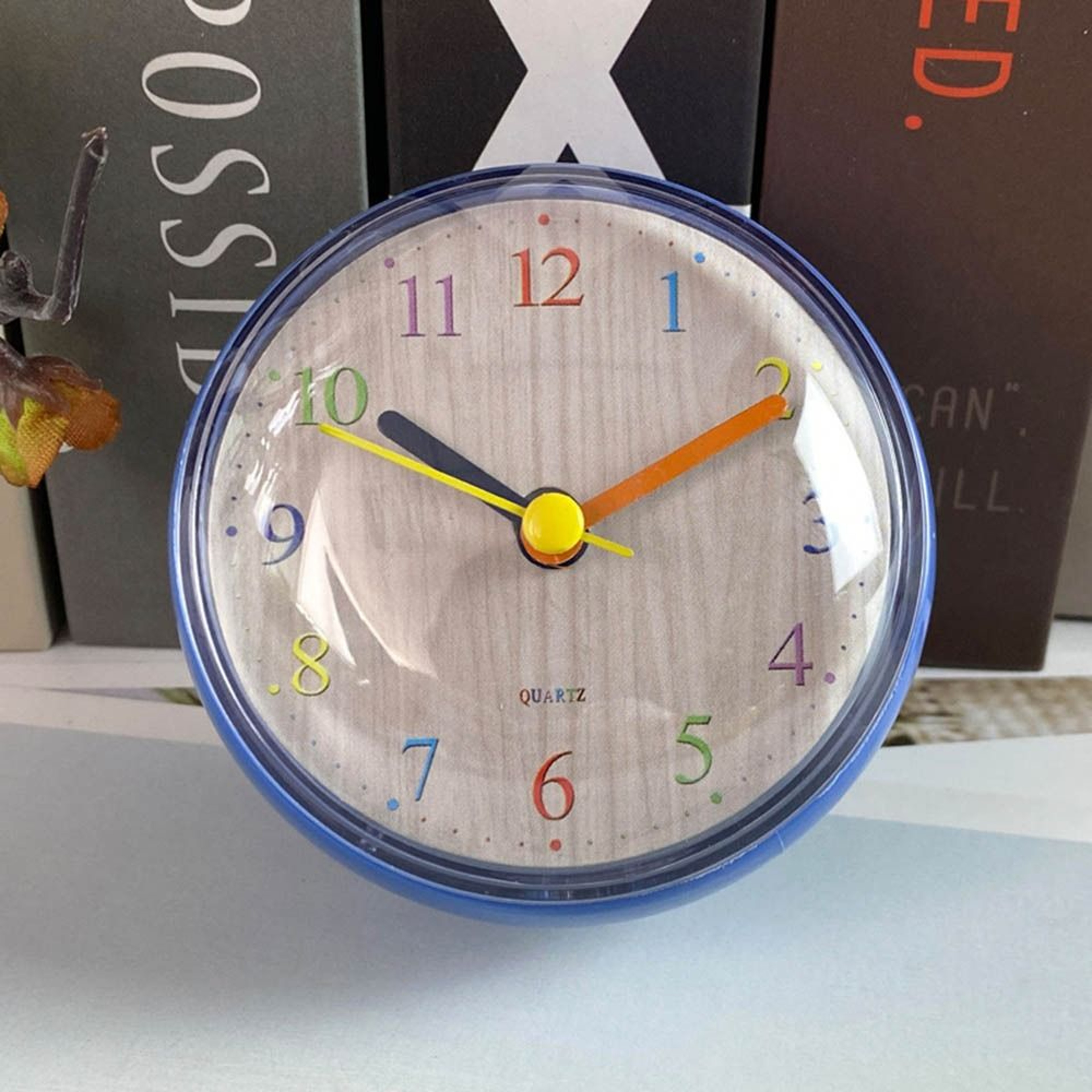 Mini Sucker Wall Clock, Waterproof Bathroom Clock, Anti Fog Quartz Clock for Kitchen Toilet Table – view 12