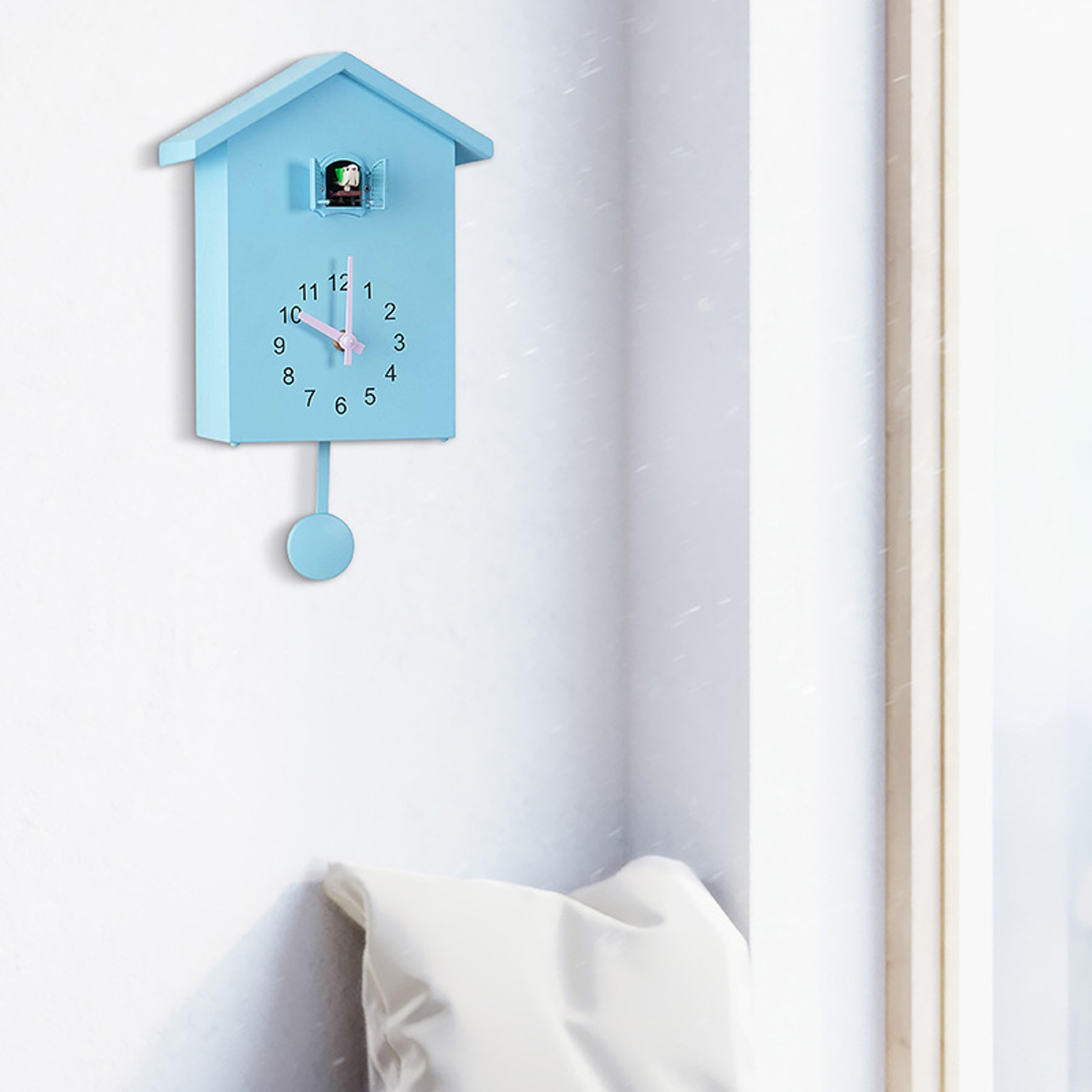 Cuckoo Quartz Wall Clock, Modern Bird Home Living Room Hanging Watch, Horologe Clocks Timer Office Home Decoration – view 9
