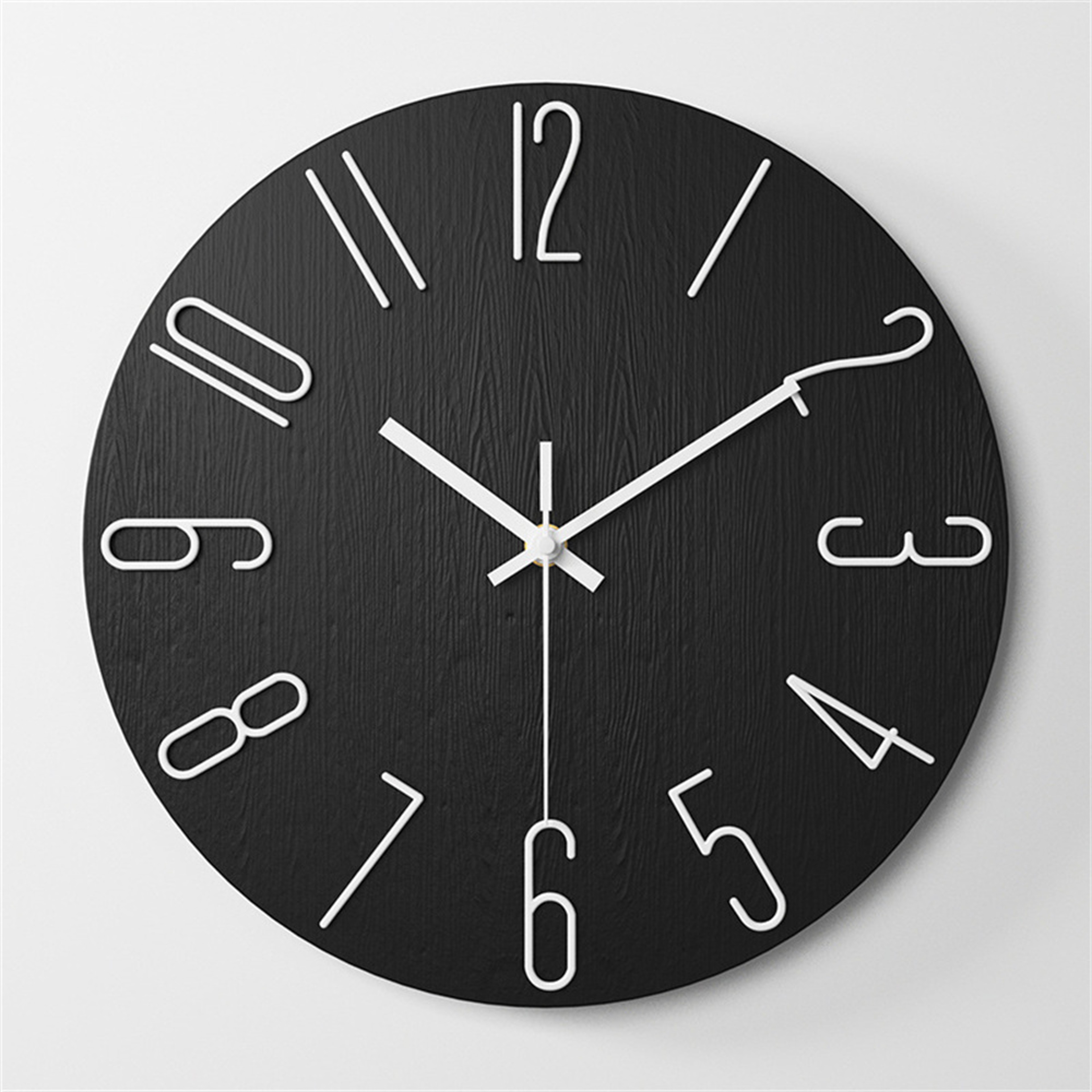 Wall Clock, Small Clock, Battery Powered Analog Clock, Home Office Bedroom Kitchen Classroom – view 8