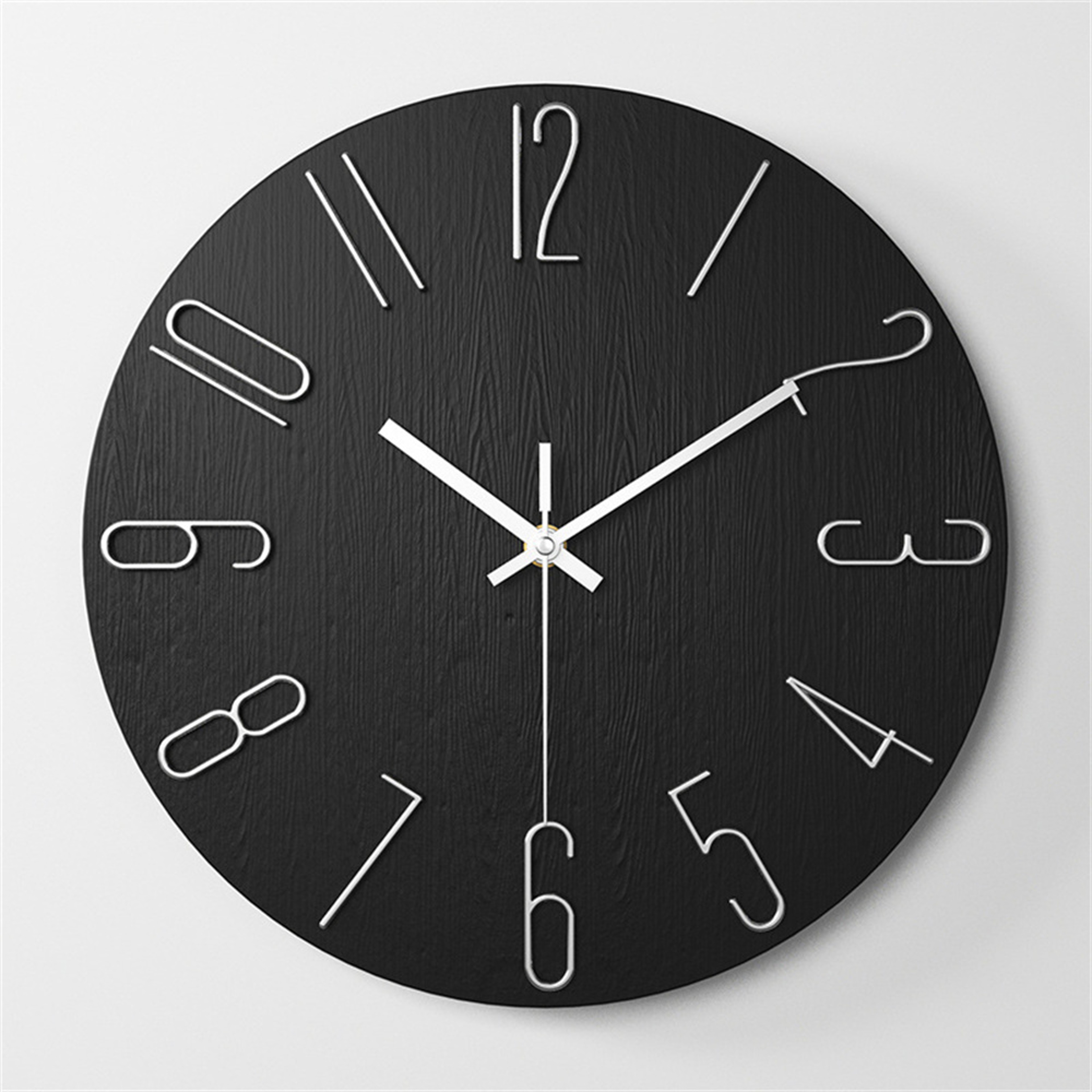 Wall Clock, Small Clock, Battery Powered Analog Clock, Home Office Bedroom Kitchen Classroom – view 12