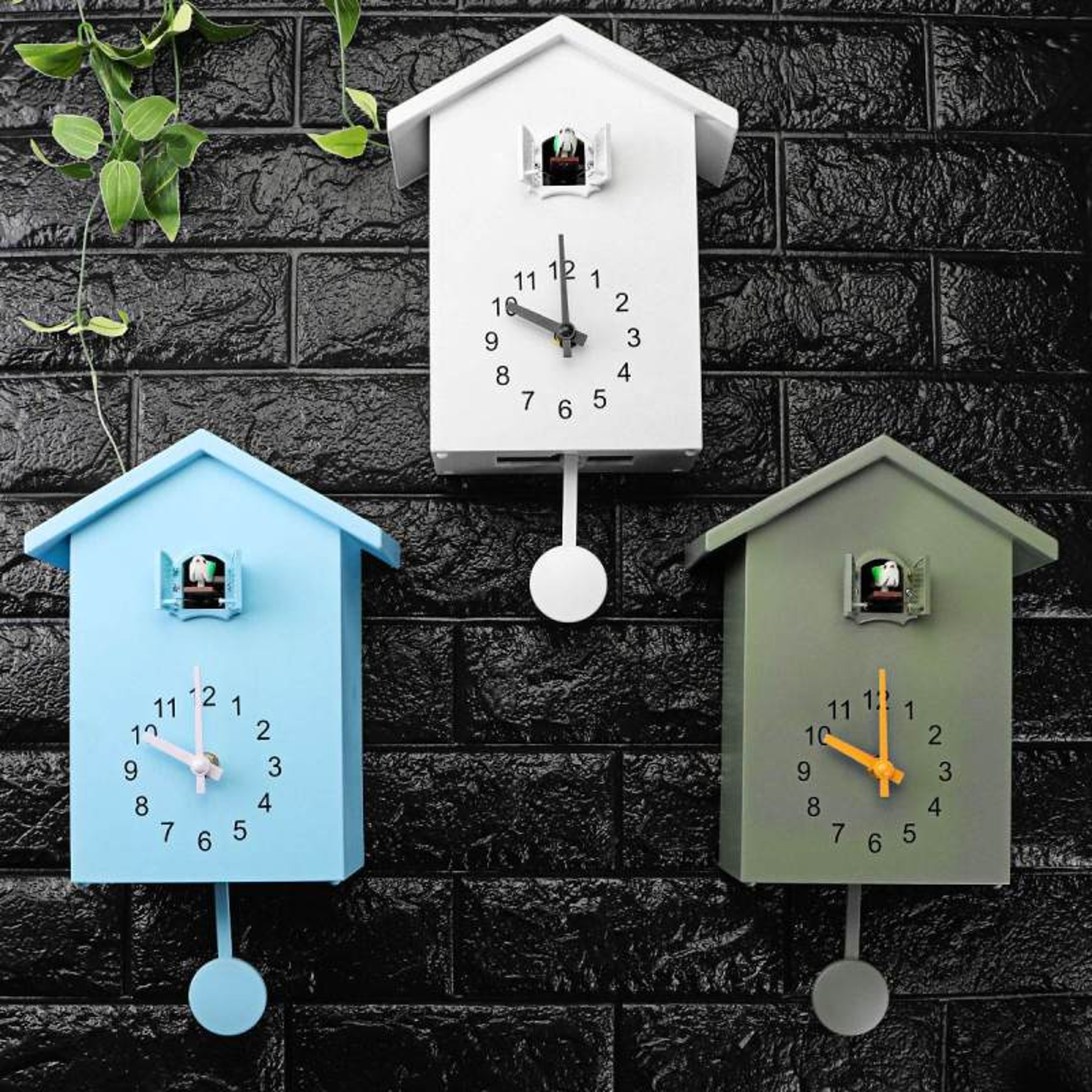 Cuckoo Wall Clock, Integer Time Reported, Low Noise Sports Pendulum Wall Art Home Decor – view 2