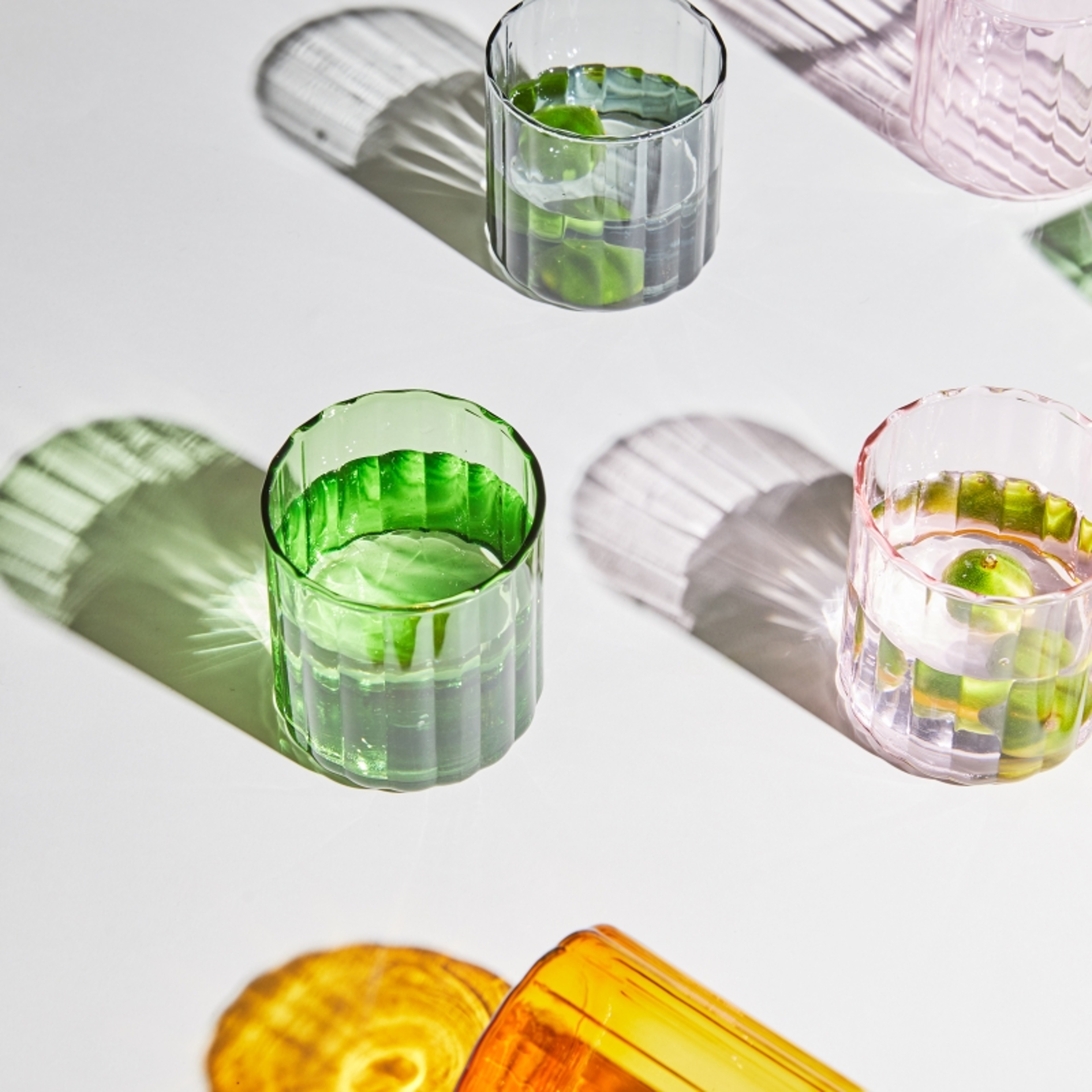 Glass Cups, Heat Resistant Glass Cup Brewing Mugs, Stripe Glass Tea, Office Juice Coffee, Milk Mug Family Cups – view 5