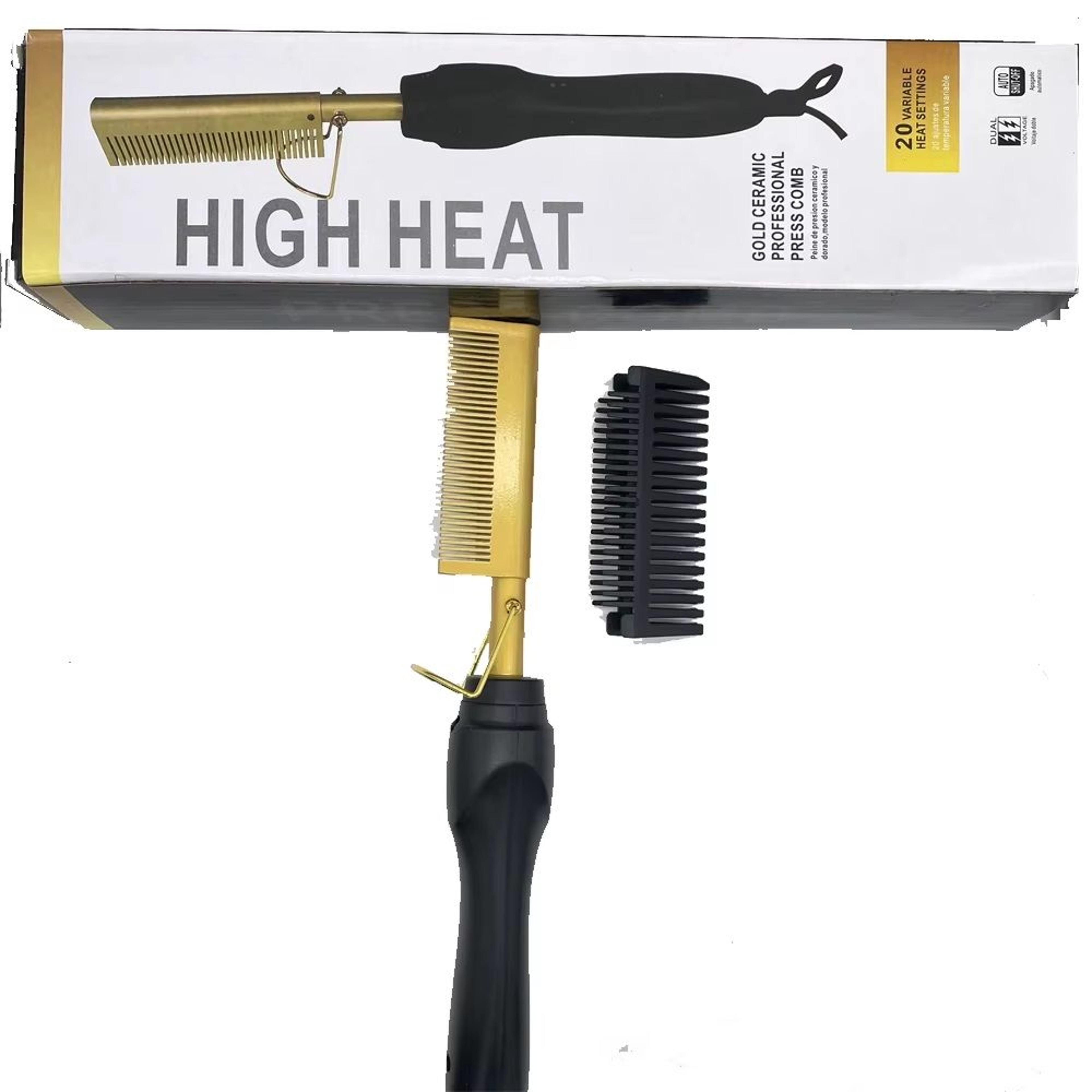 Hot Comb Electric Hair Brush Hair Straightener Hot Comb Pressing Styling Tools 0