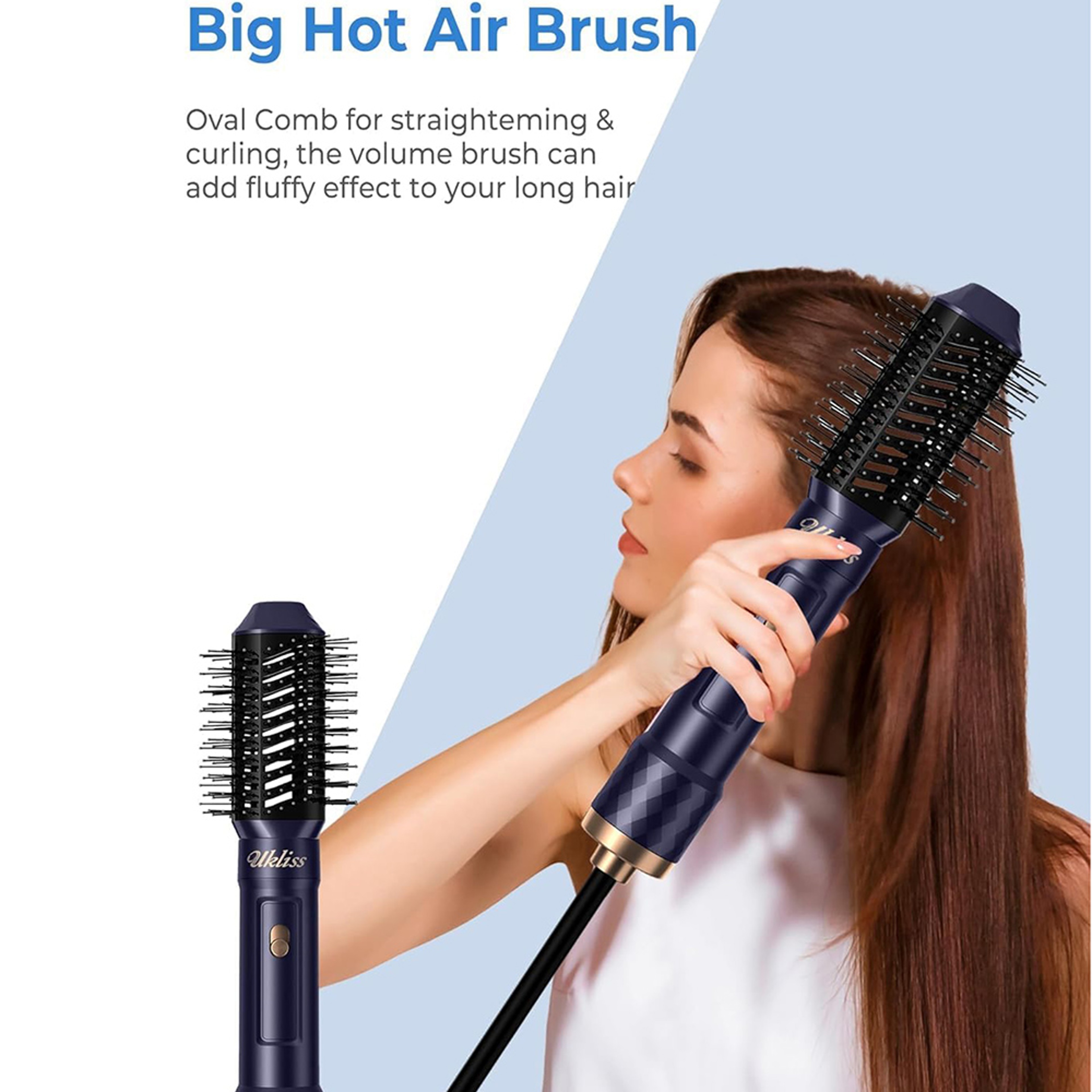Blow Dryer Brush, Negative Ionic Hair Dryer Brush Set, Auto Air Curling Iron, Thermal Brush – view 6