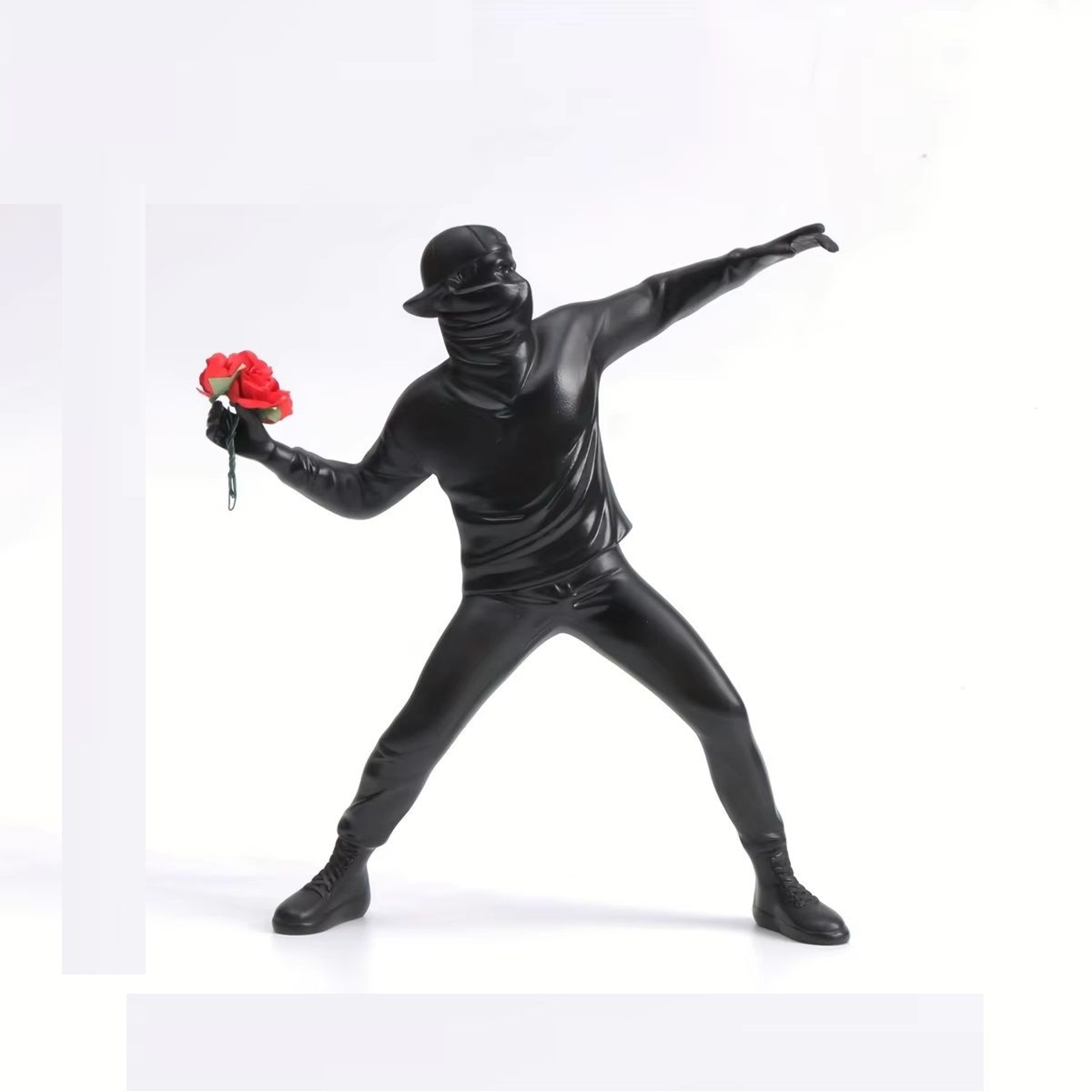 Resin Flower Thrower Statue Banksy Sculptures Decorative Figurine Home Desk Accessories Bomber Coll 5