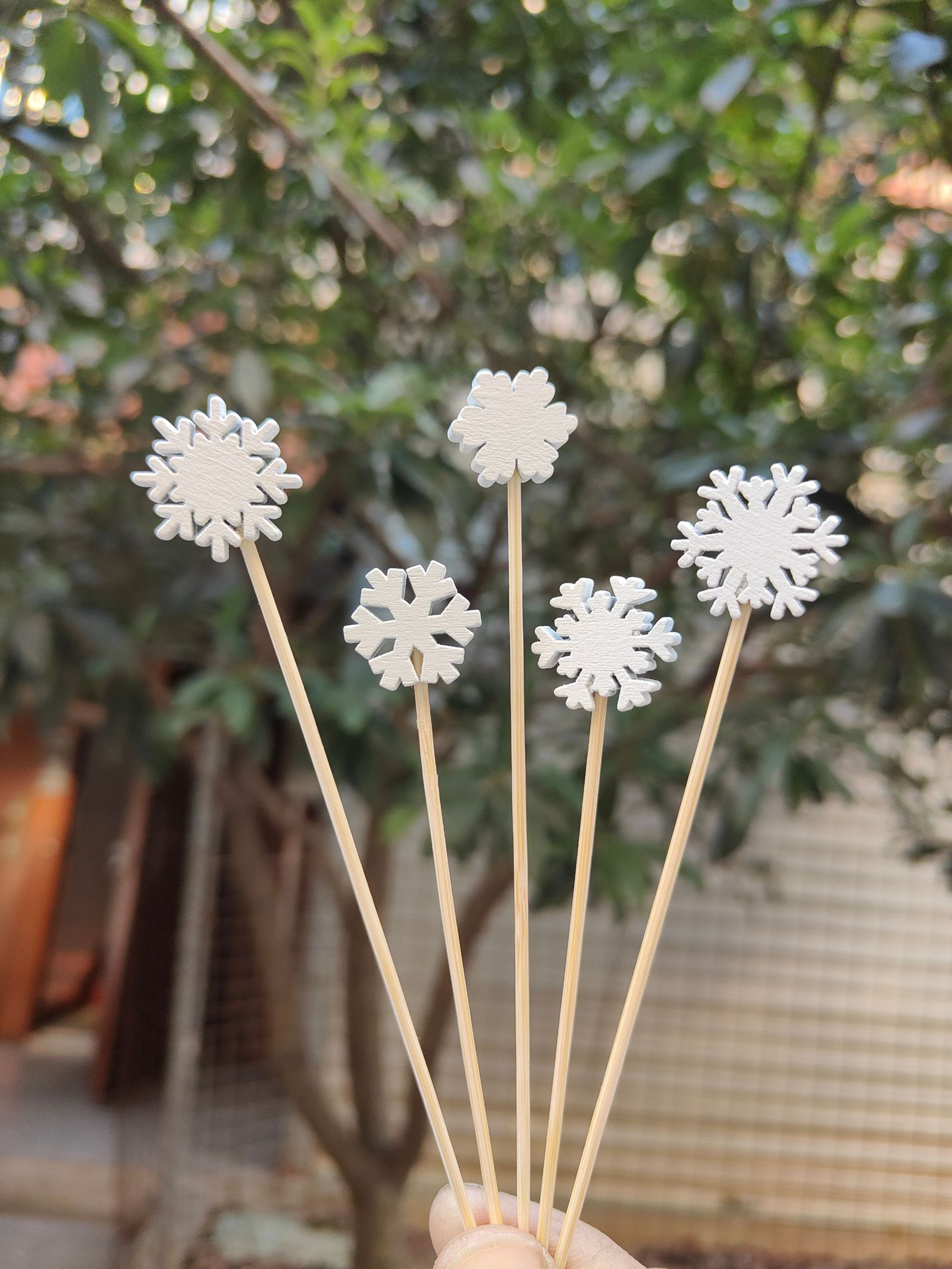 Christmas Fruit Sticks, Disposable Bamboo Sticks for Xmas Ornaments – view 11