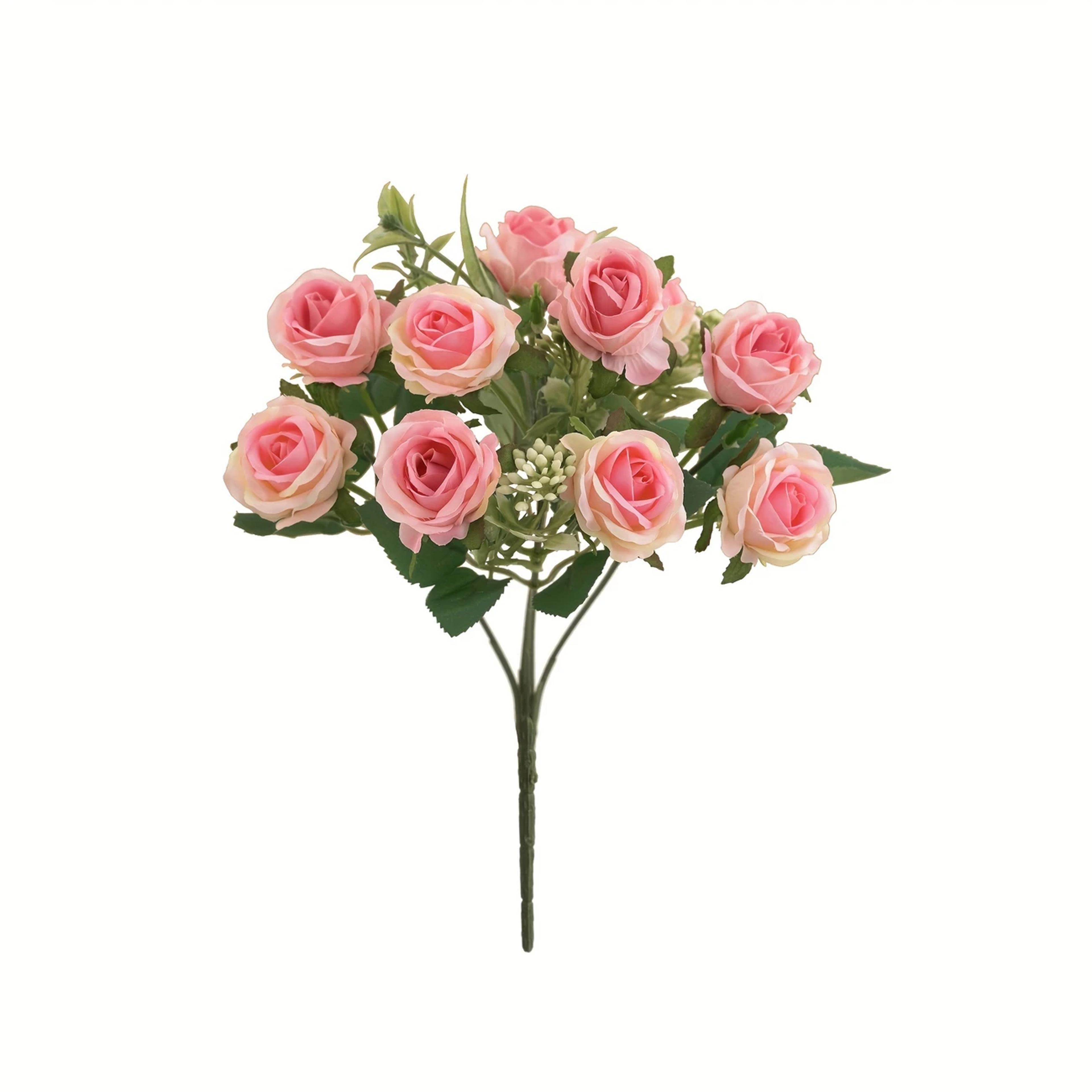 Artificial Flowers Silk Roses Wedding Party Bouquet Home Decoration Vases 0