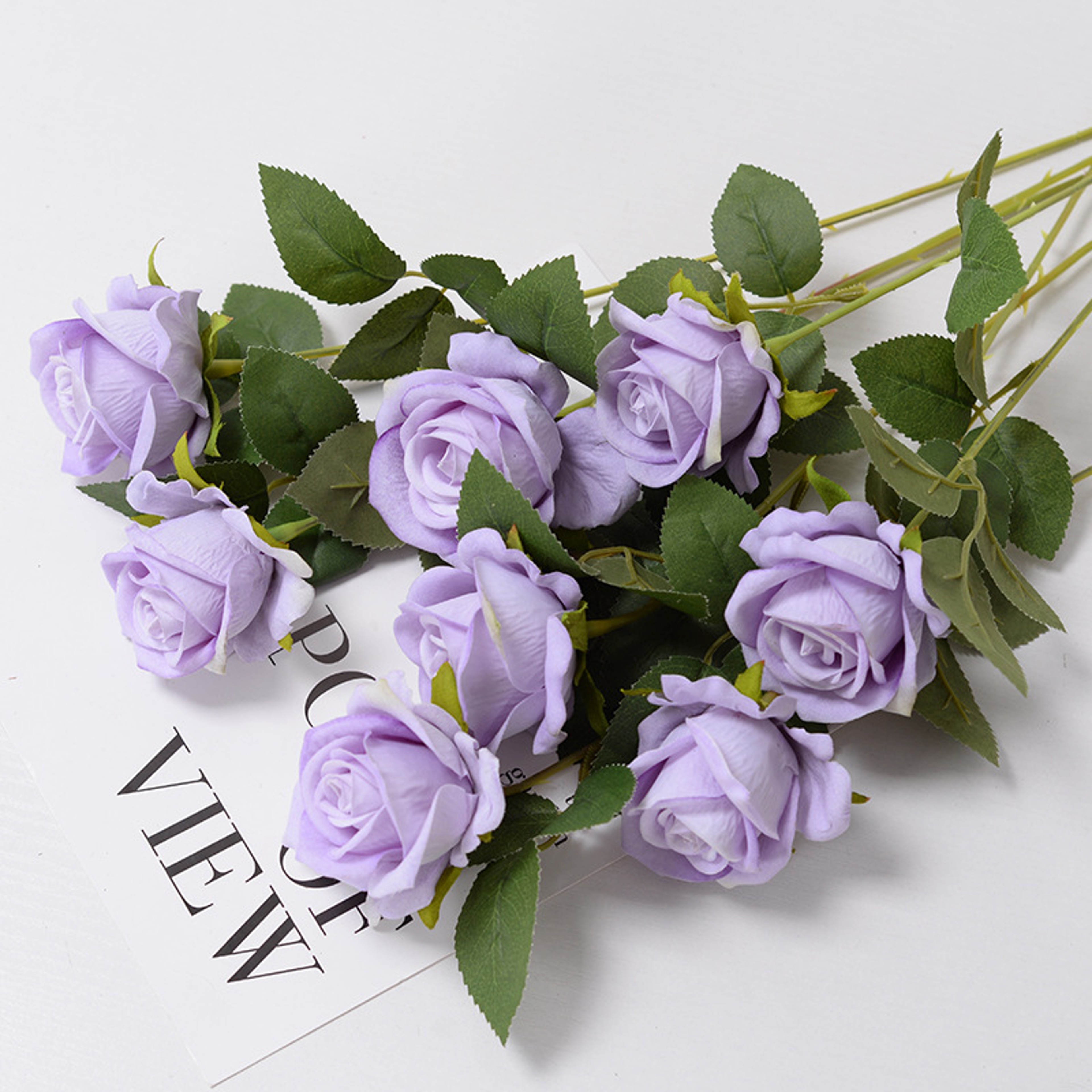 Roses Artificial Flowers, Branch Artificial Red Roses, Realistic Rose Flower, Fake Rose for Wedding Home Decor – view 7
