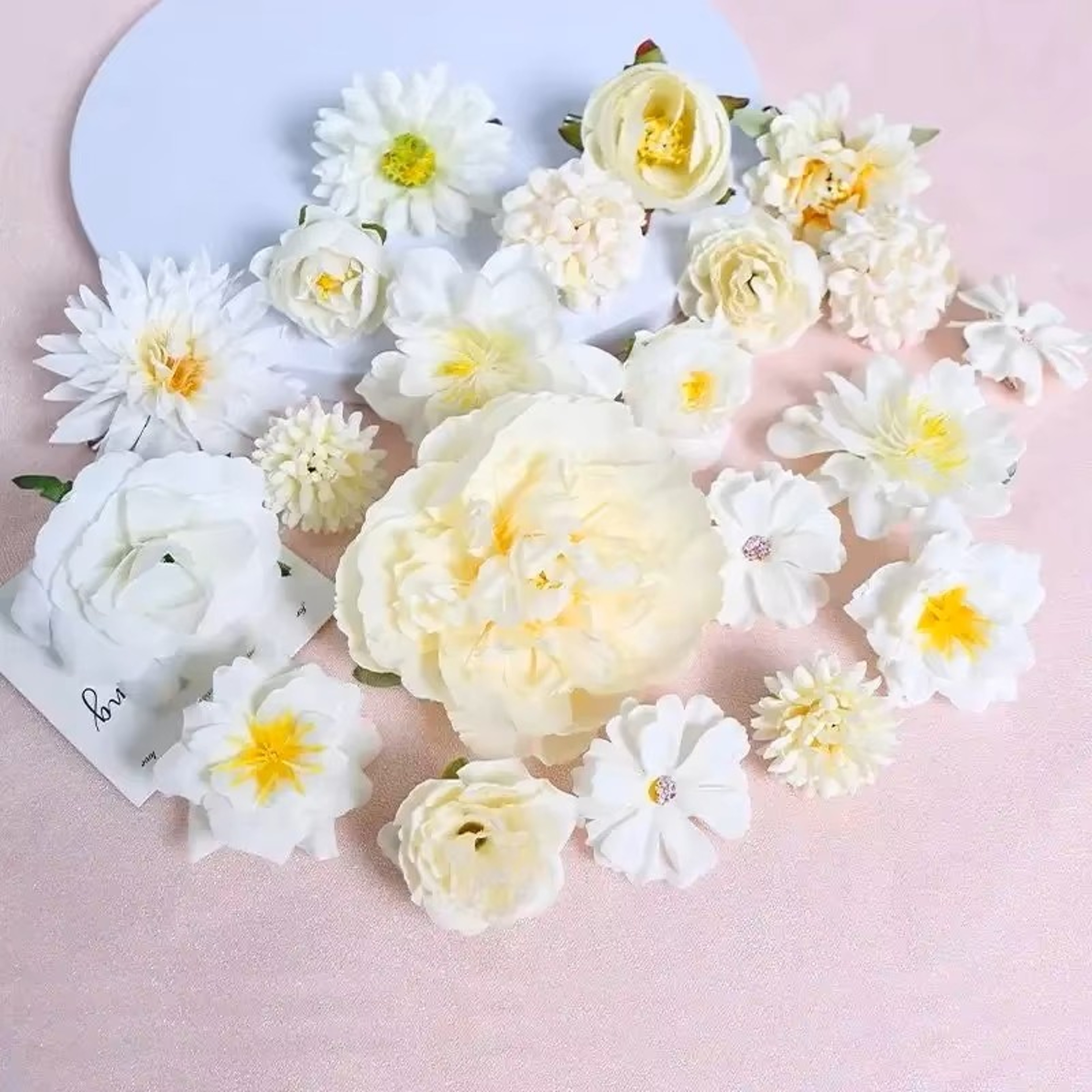 Mixed Artificial Flowers, Silk Rose Fake Flowers for Home, Wedding Decoration, DIY Craft Garland Bouquet Accessory – view 16