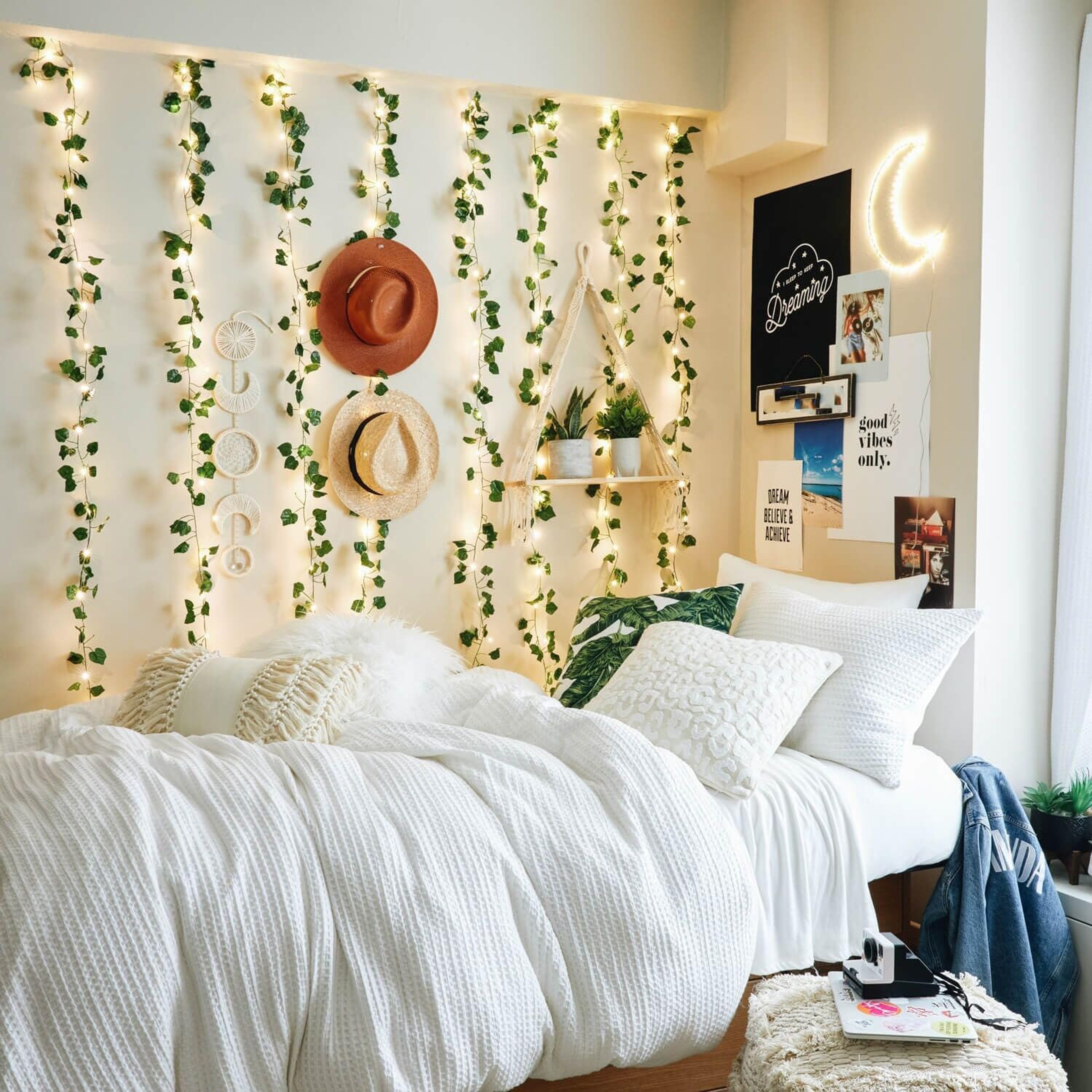 Flower Green Leaf String Lights, Artificial Ivy Vine Fairy Light for Wedding Party and Christmas Decoration – view 5