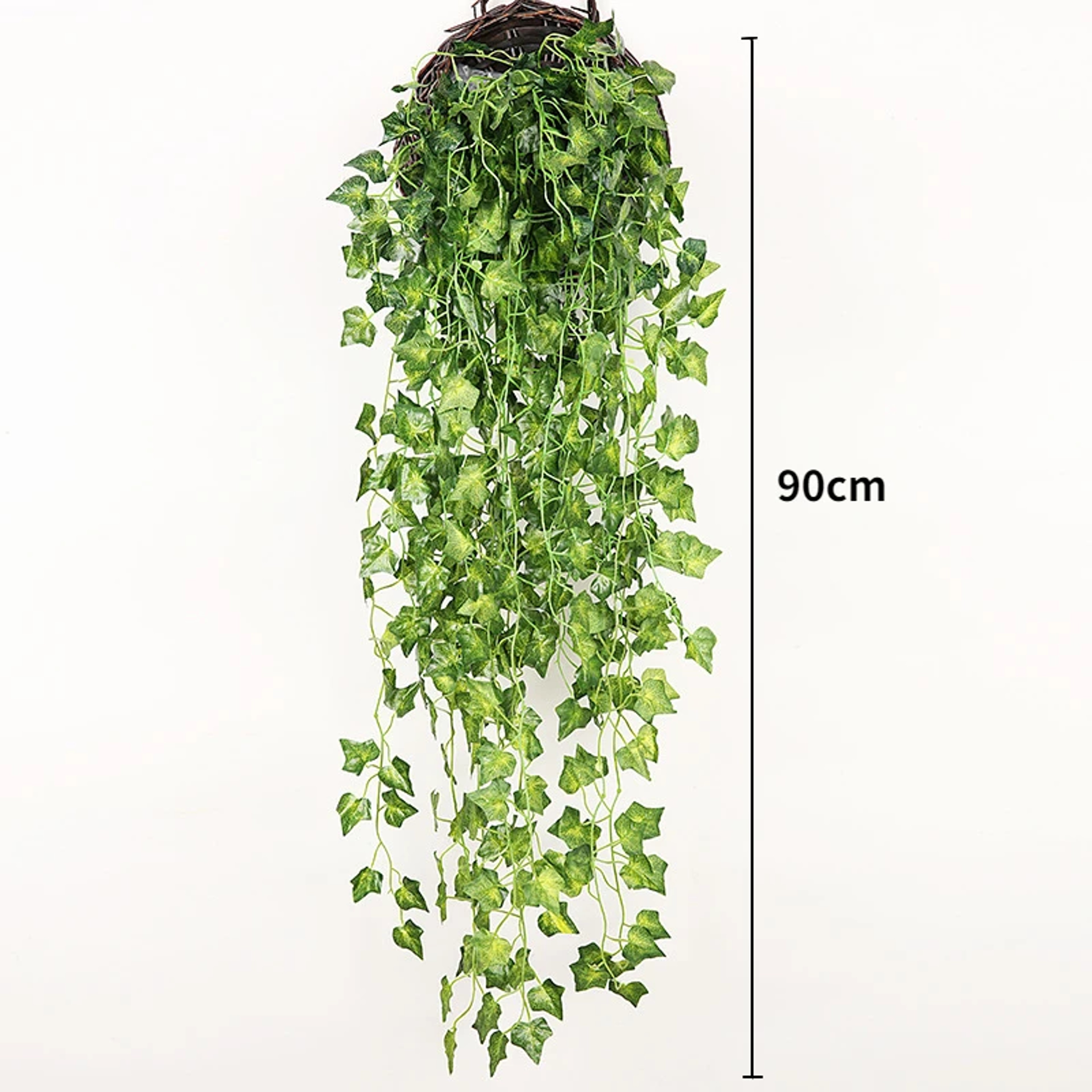 Artificial Plant Vine, Hanging Plastic Leaf Grass Garland Home Decoration Outdoor, Wedding Party Decorations Fake Rattan – view 8