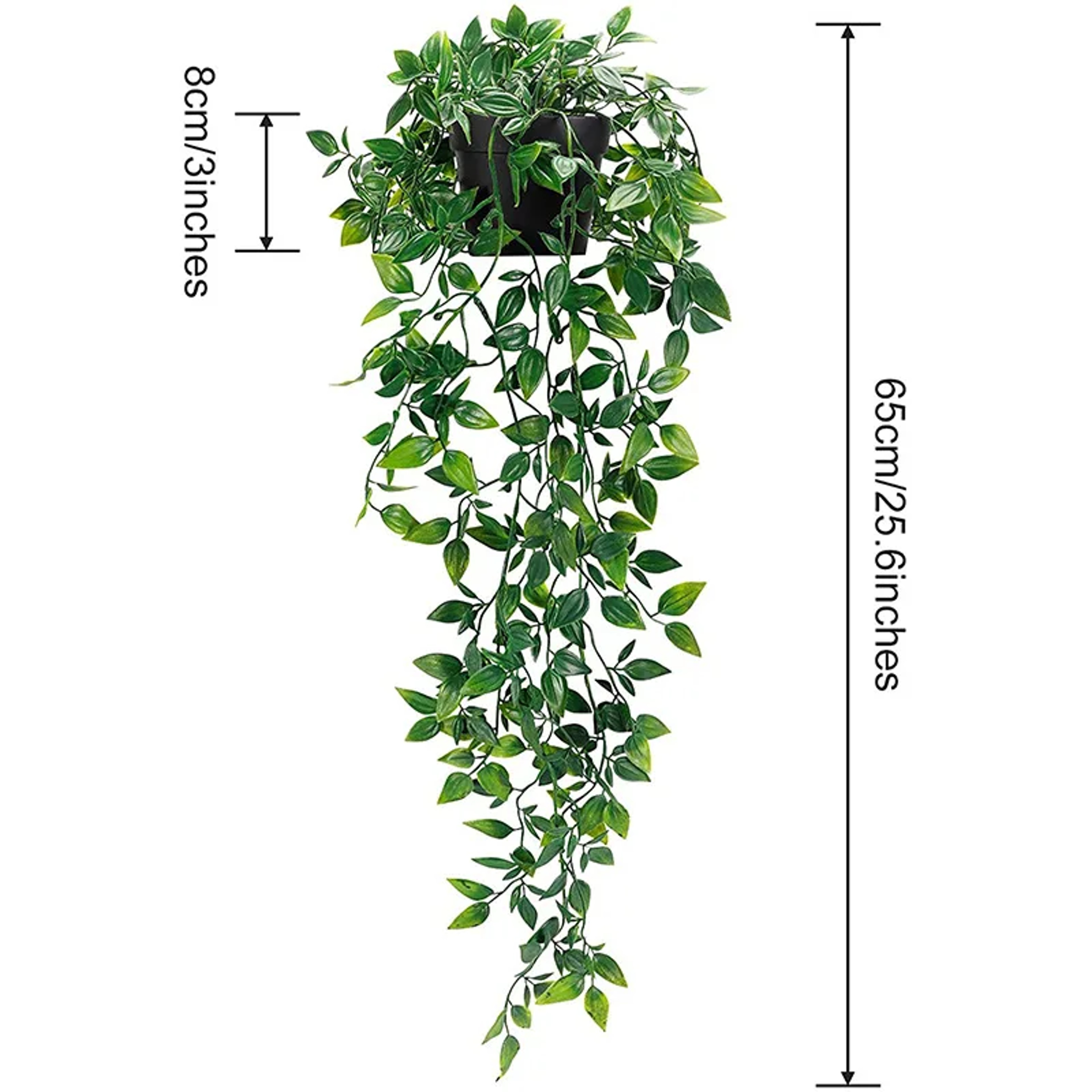 Artificial Plant Vine, Hanging Plastic Leaf Grass Garland Home Decoration Outdoor, Wedding Party Decorations Fake Rattan – view 10