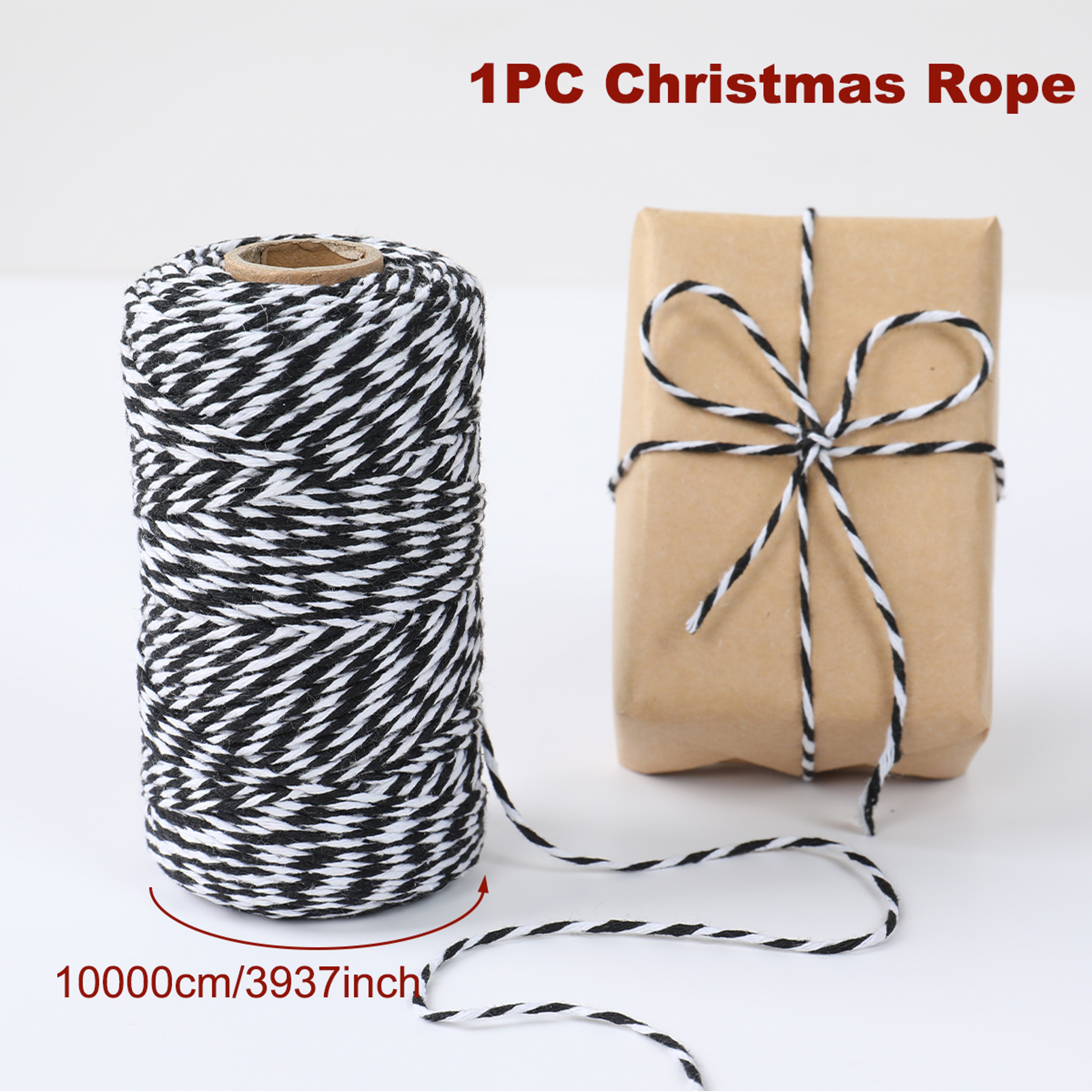 Christmas Bakers Twine String for Gift Box Packaging, Merry Christmas Decoration for Home, New Year Navidad Natal Noel – view 7