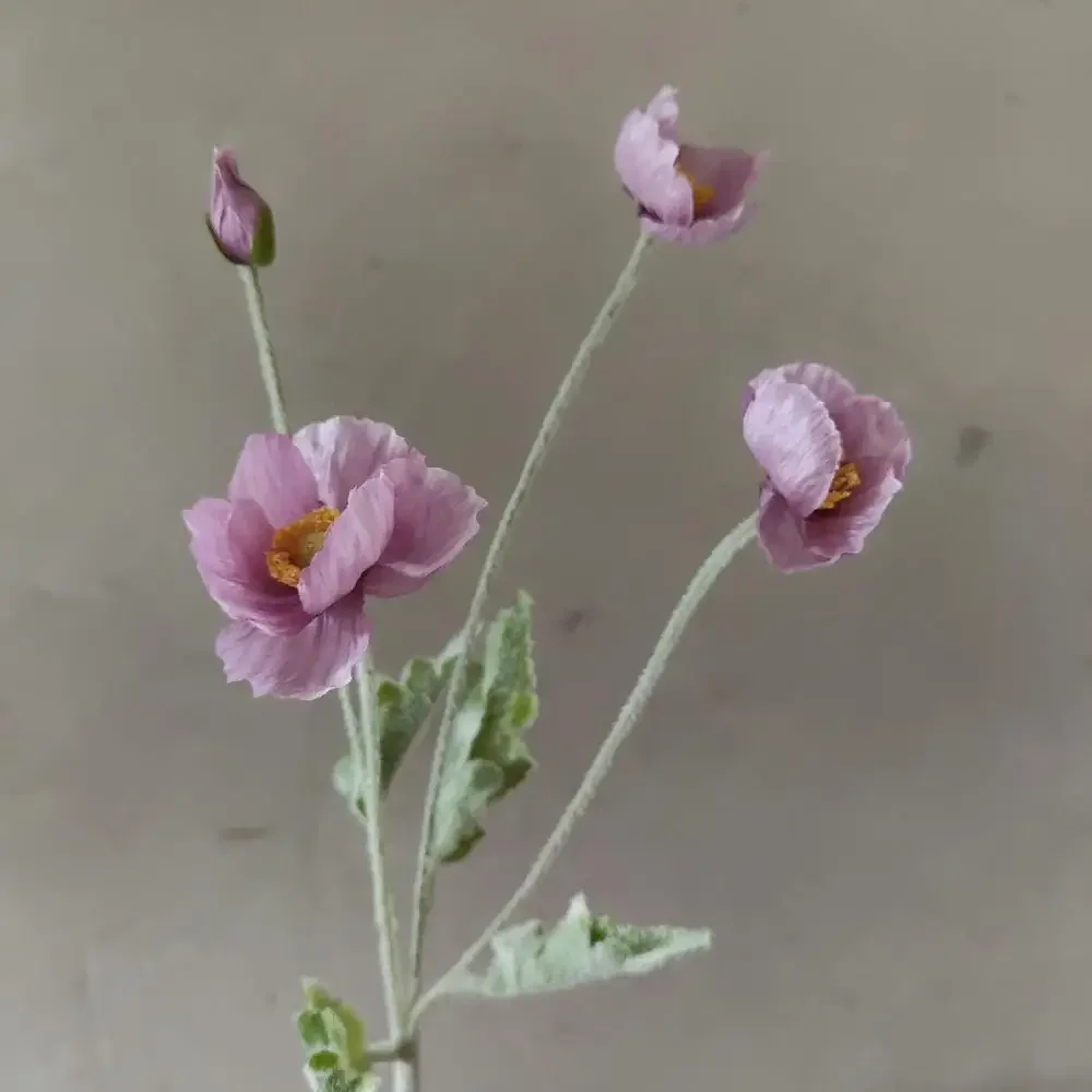 Artificial Flowers, Fake Poppy Silk Flowers, Long Stem Wedding Bouquet Decor, Housewarming Garden Table Decor – view 22