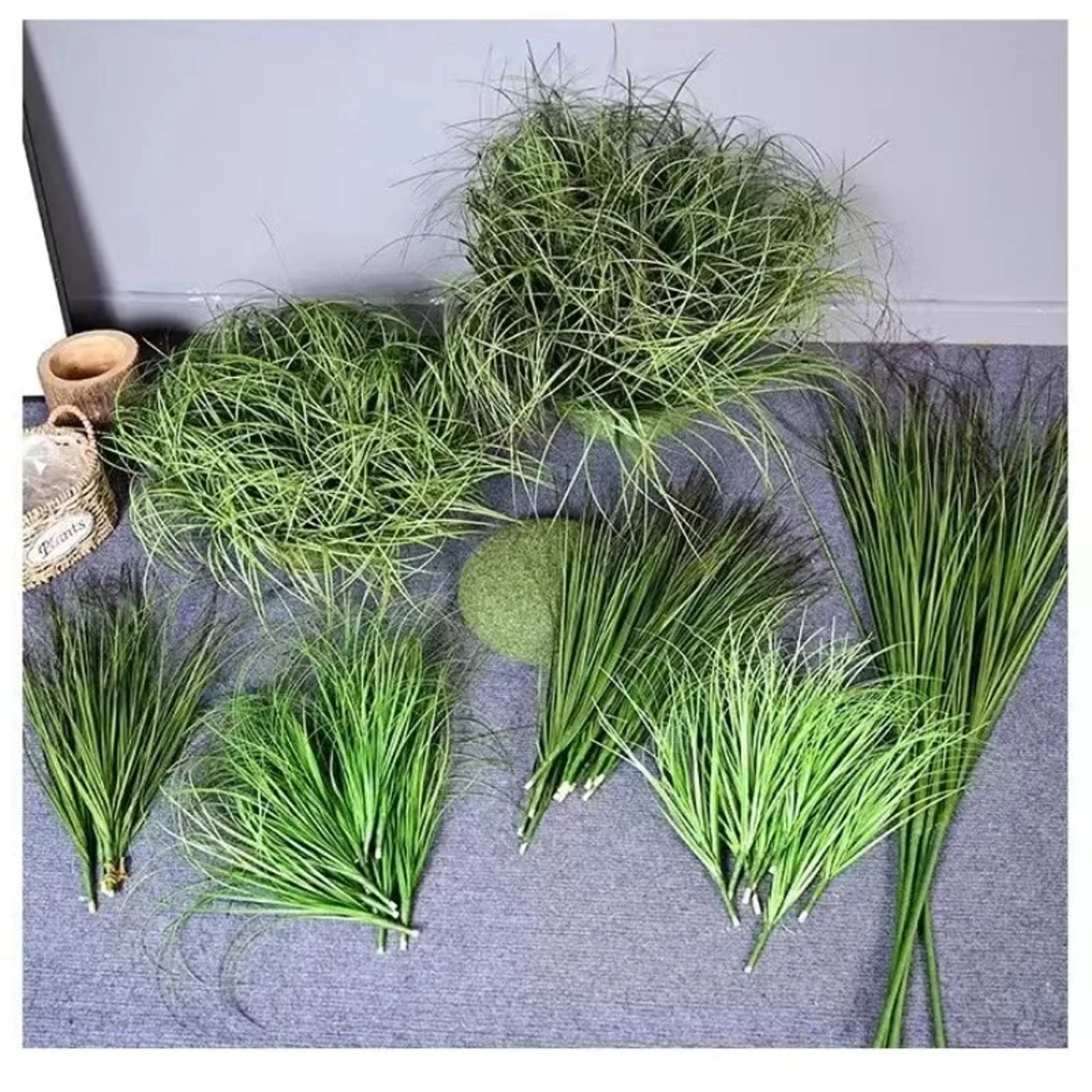Simulated Small Grass Bushes for Decorating Fake Grasslands, Onion Grass and Green Plants for Home Decoration – view 4