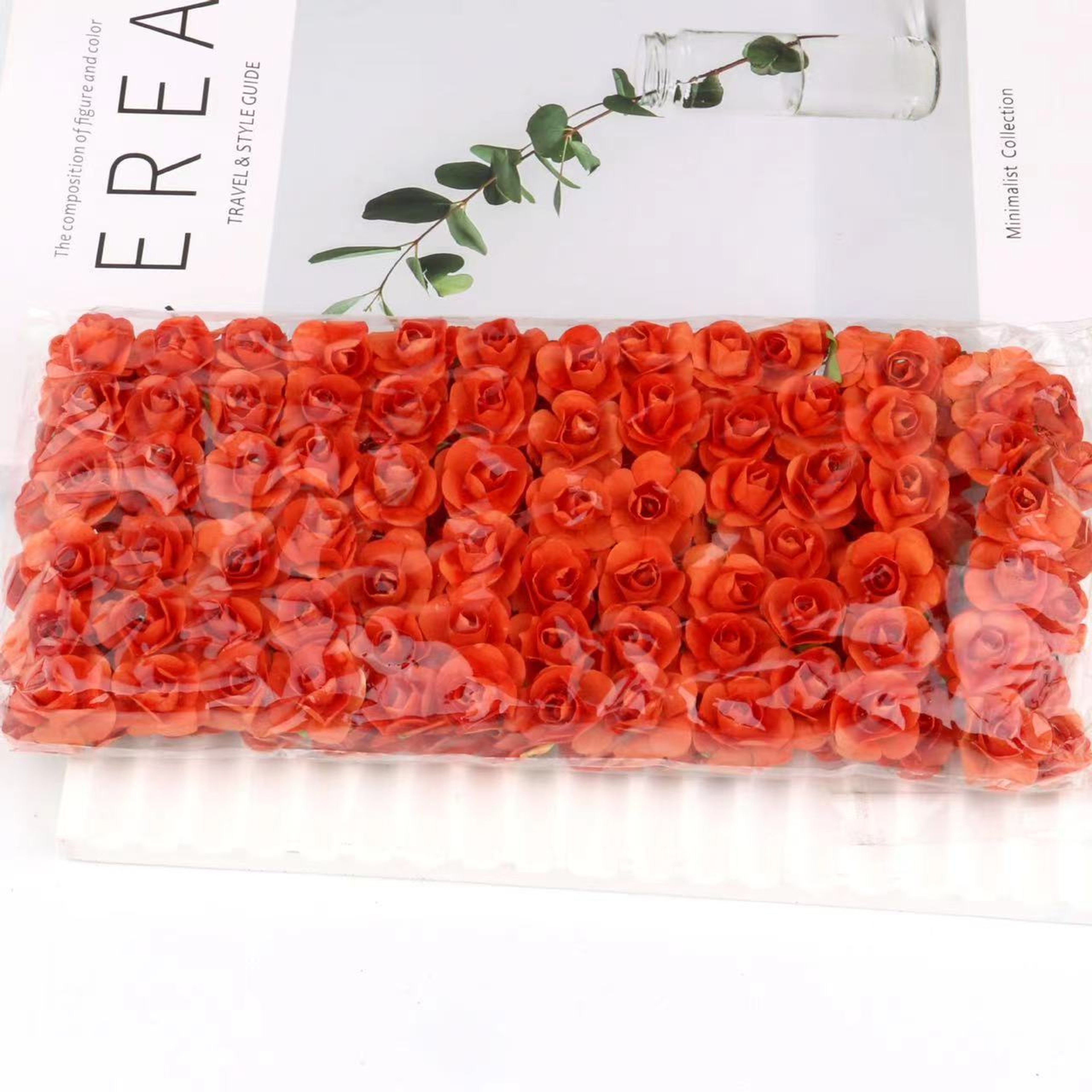 Artificial Mini Paper Rose Bouquet for Wedding Scrapbooking Party Decoration Cheap Artificial Rose Flowers – view 14