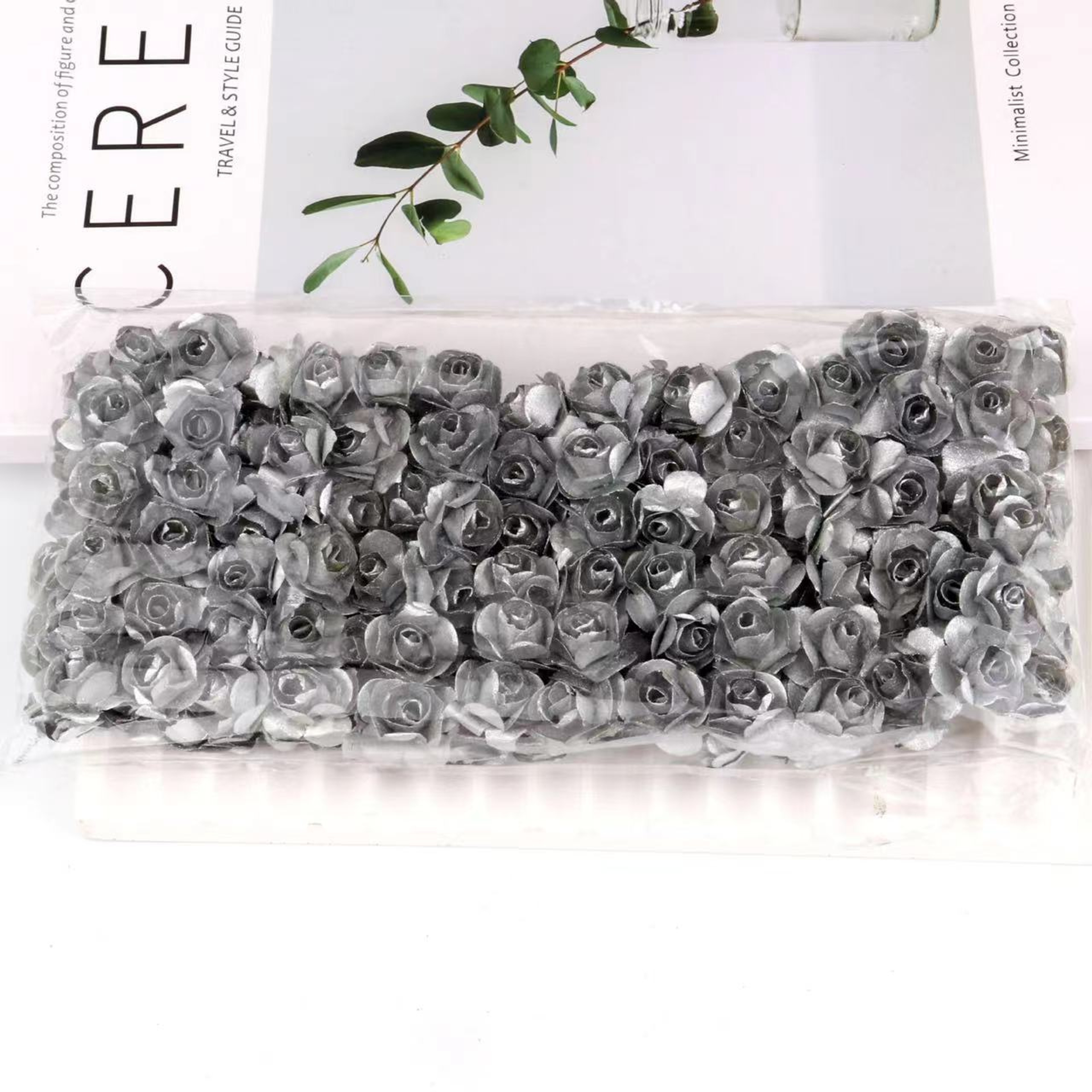 Artificial Mini Paper Rose Bouquet for Wedding Scrapbooking Party Decoration Cheap Artificial Rose Flowers – view 18